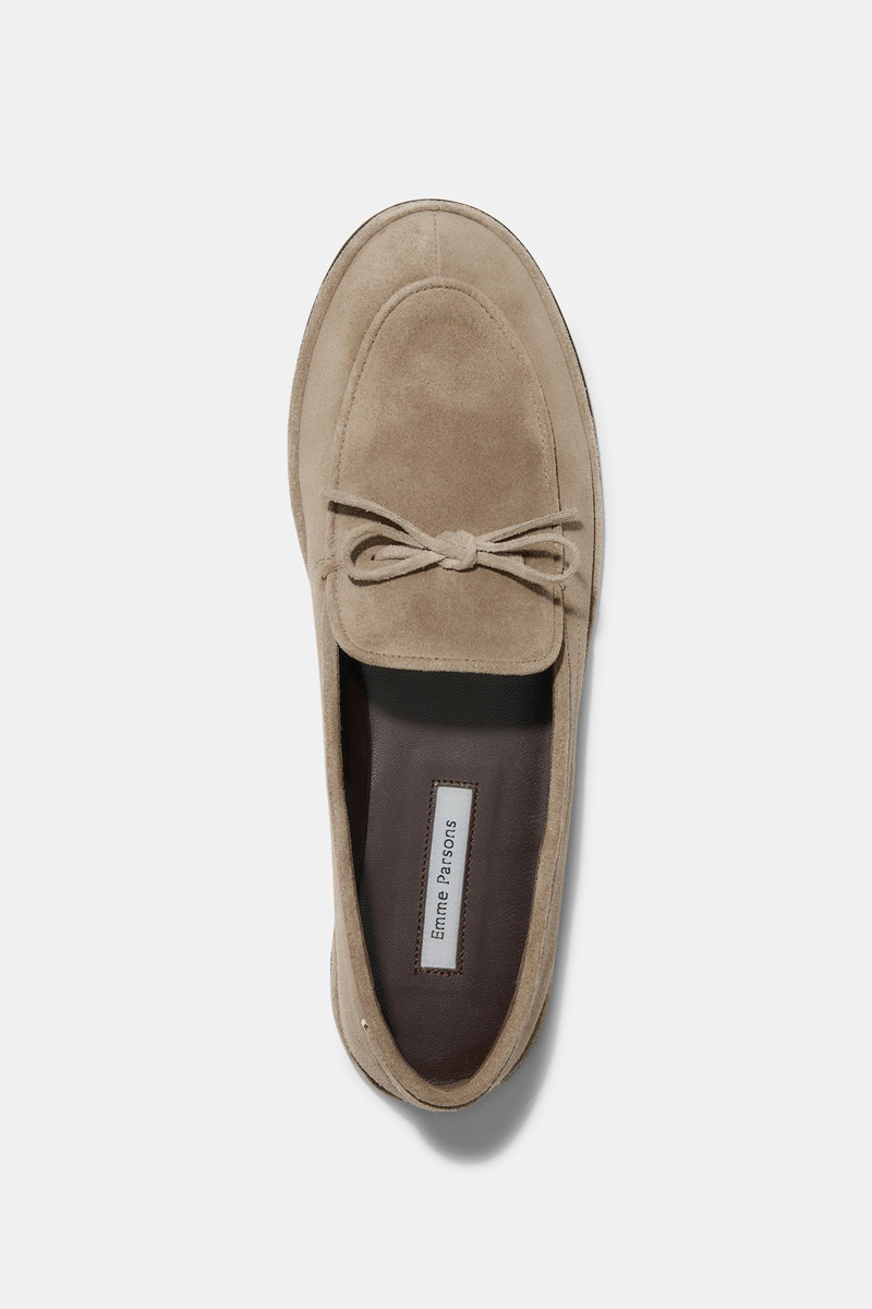 Emme Parsons PARKER MOCCASIN IN TAN SUEDE outlook