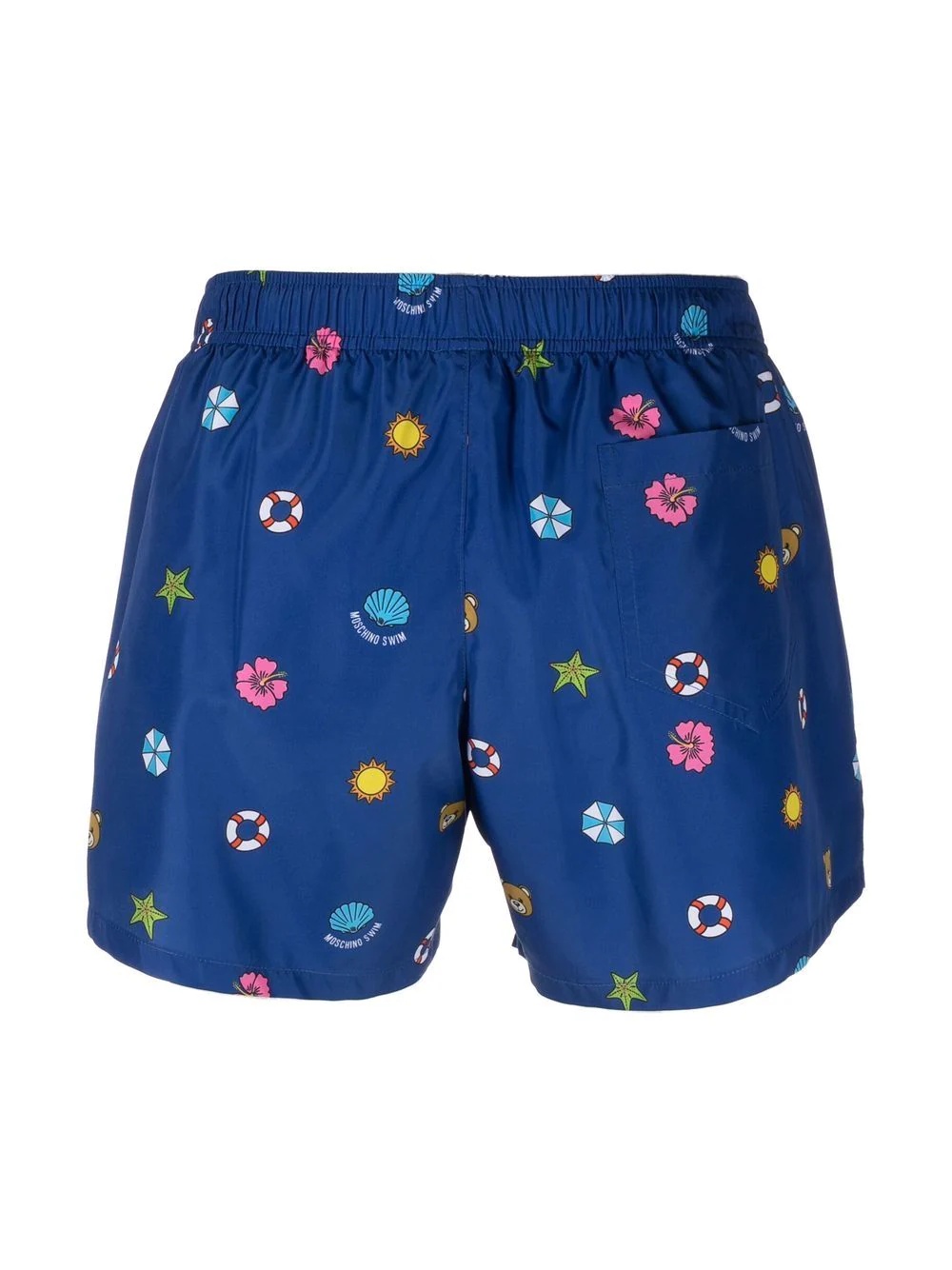 graphic print drawstring swim shorts - 2