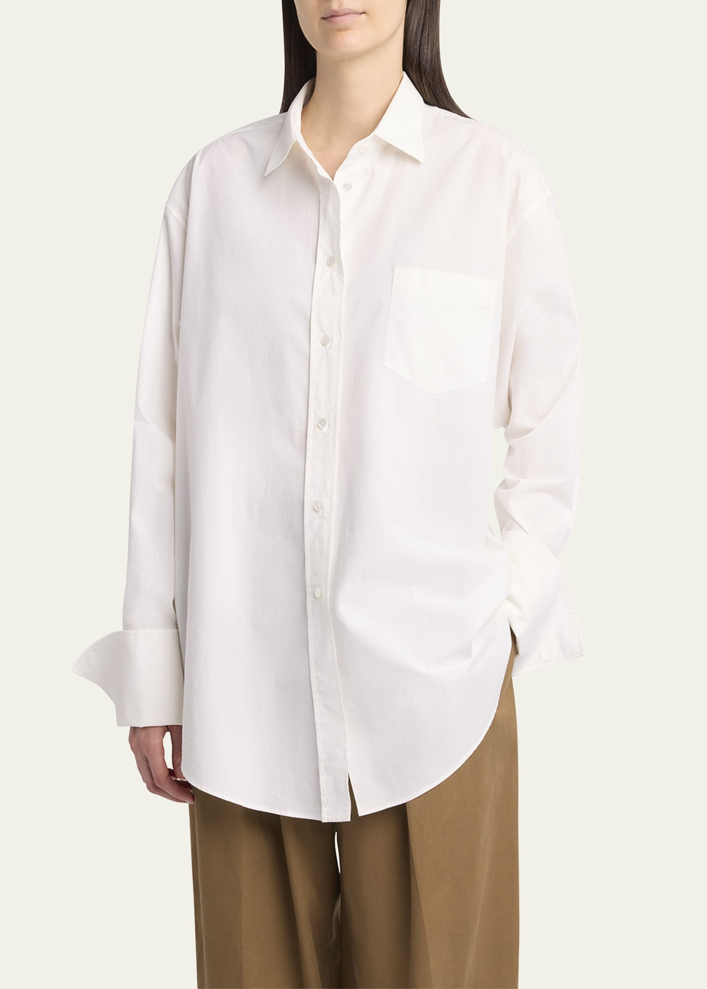 Ment Poplin Button-Down Shirt - 4