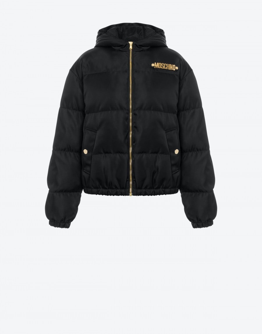LETTERING LOGO NYLON DOWN JACKET - 1
