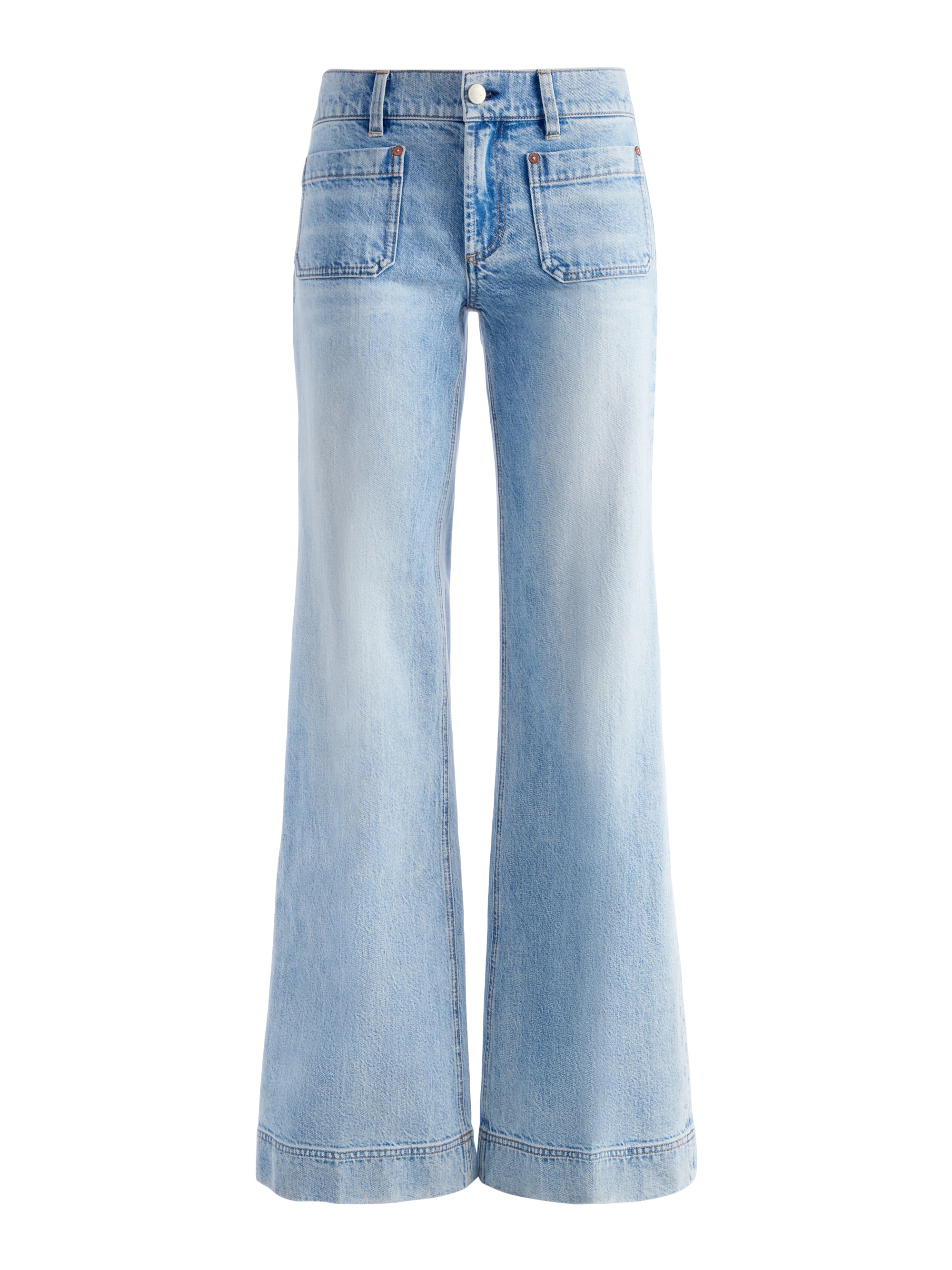 BRIAN PATCH POCKET WIDE LEG JEAN - 1
