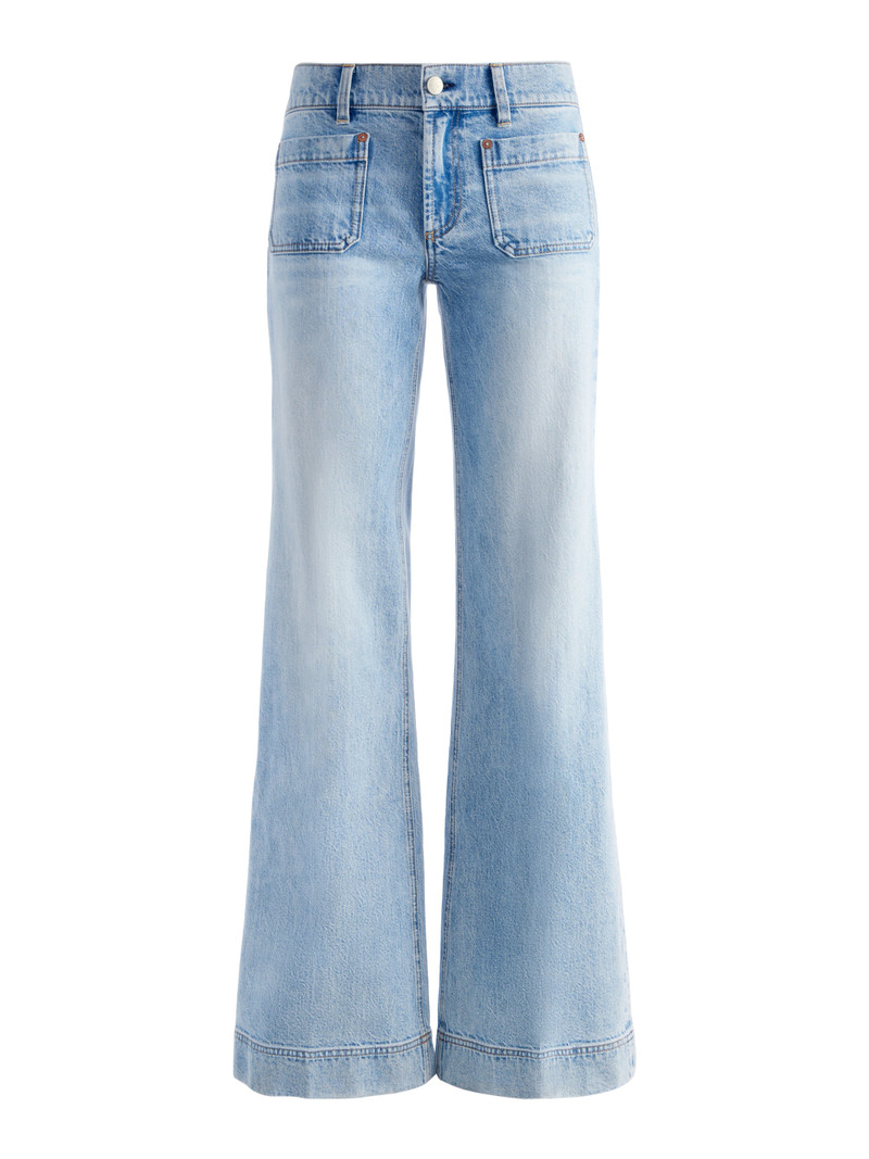 BRIAN PATCH POCKET WIDE LEG JEAN 1