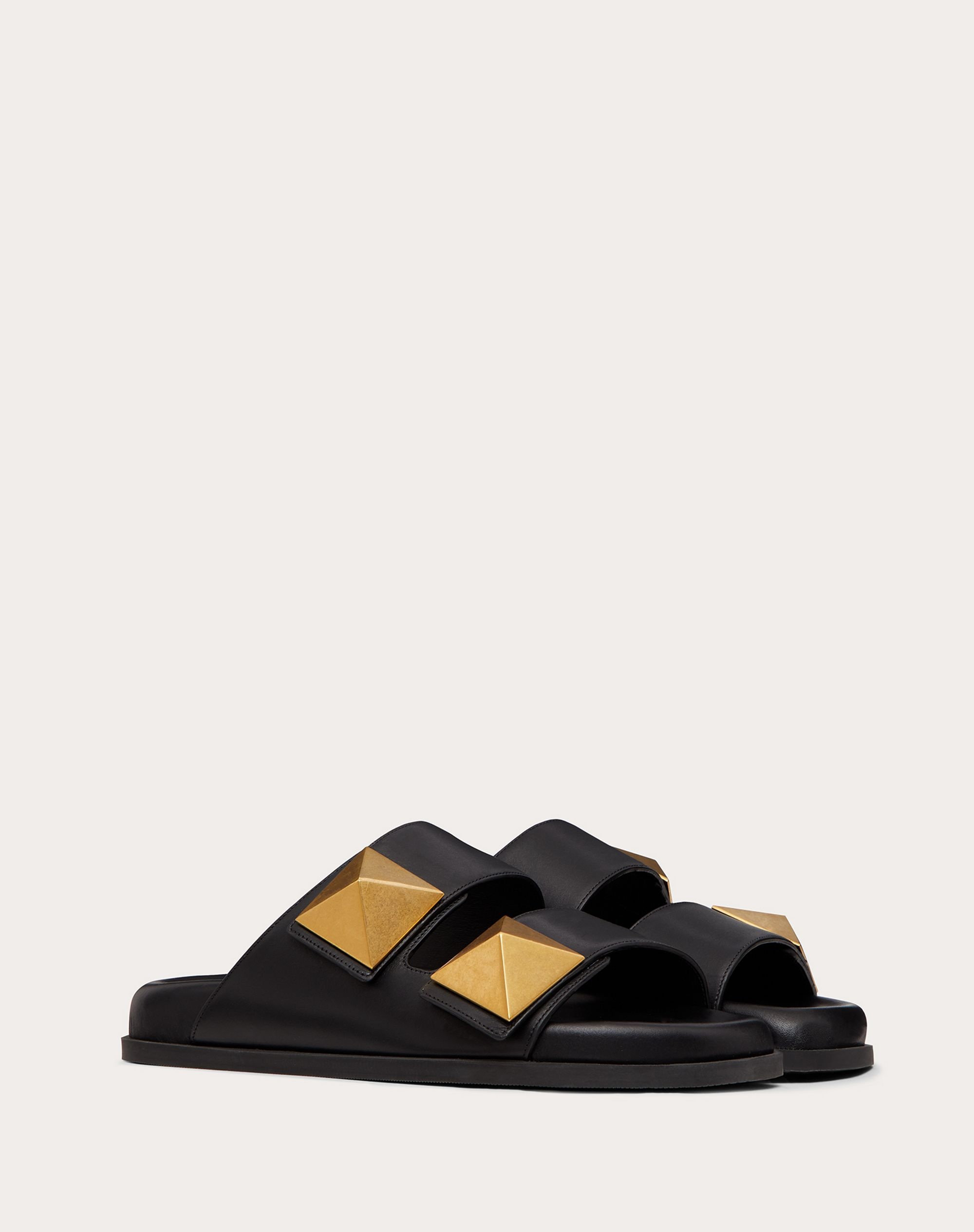 ONE STUD CALFSKIN SLIDE SANDAL - 2