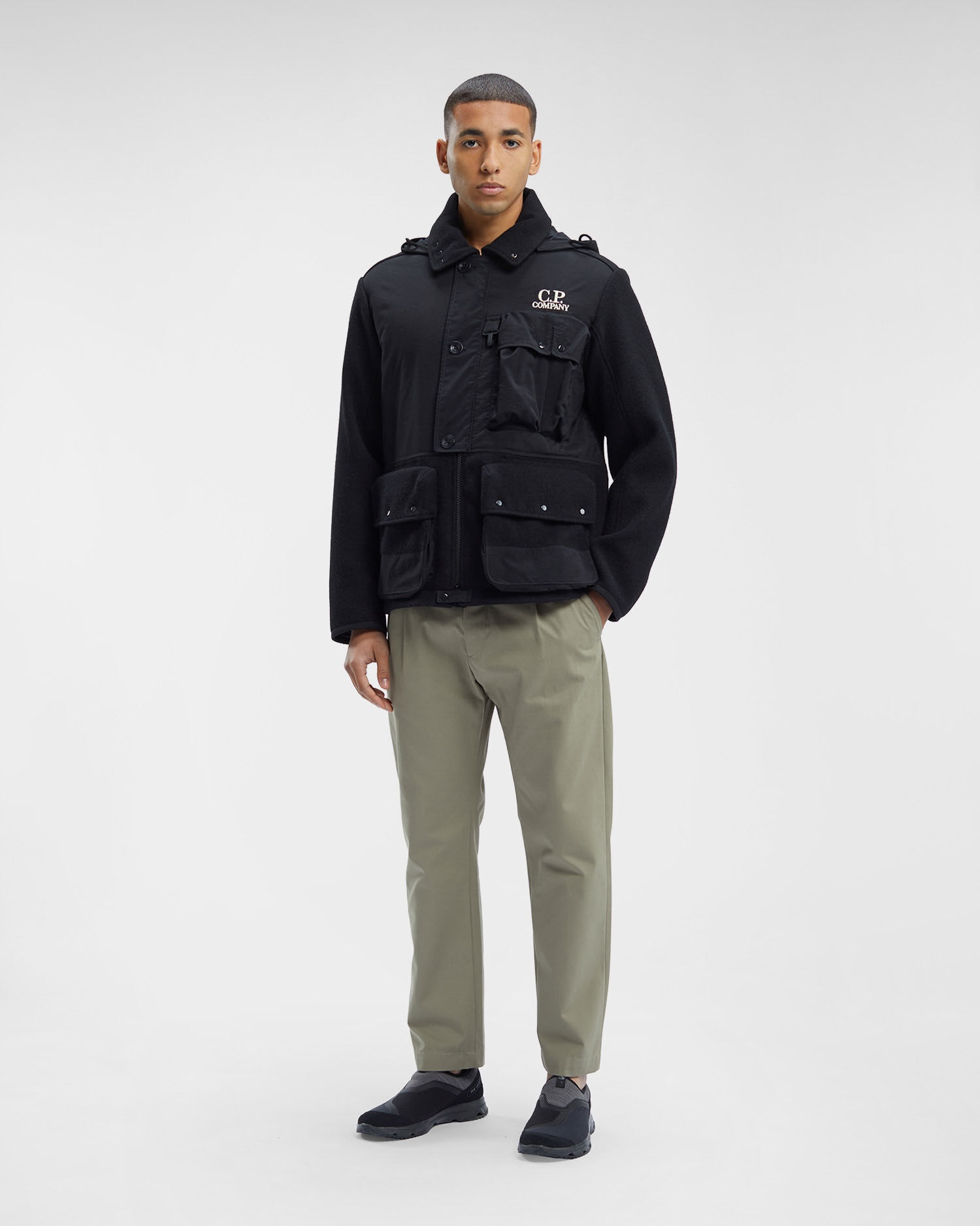 C.P. Company C.P. Duffel Mixed Goggle Jacket | REVERSIBLE