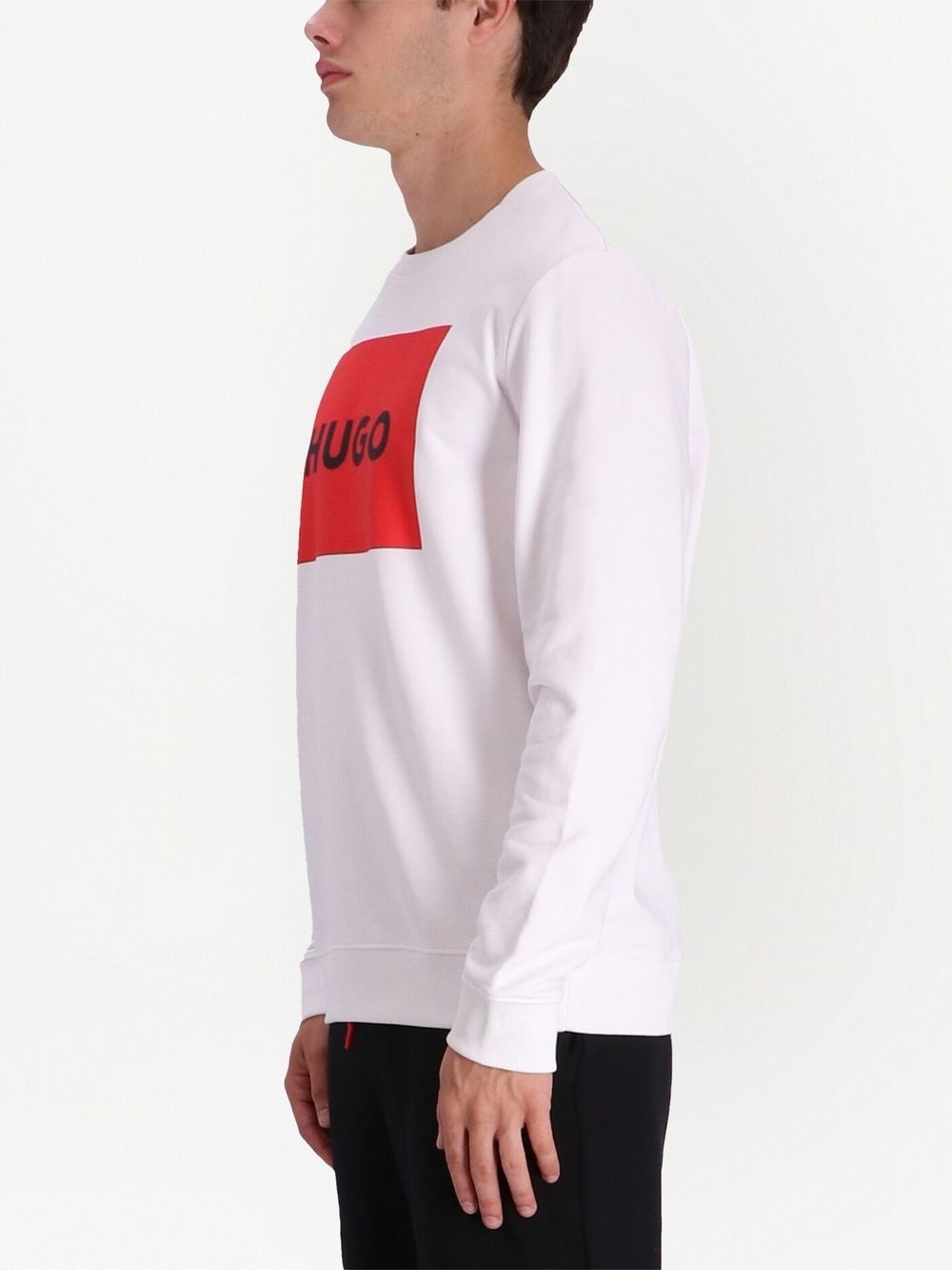 logo-print cotton sweatshirt - 5