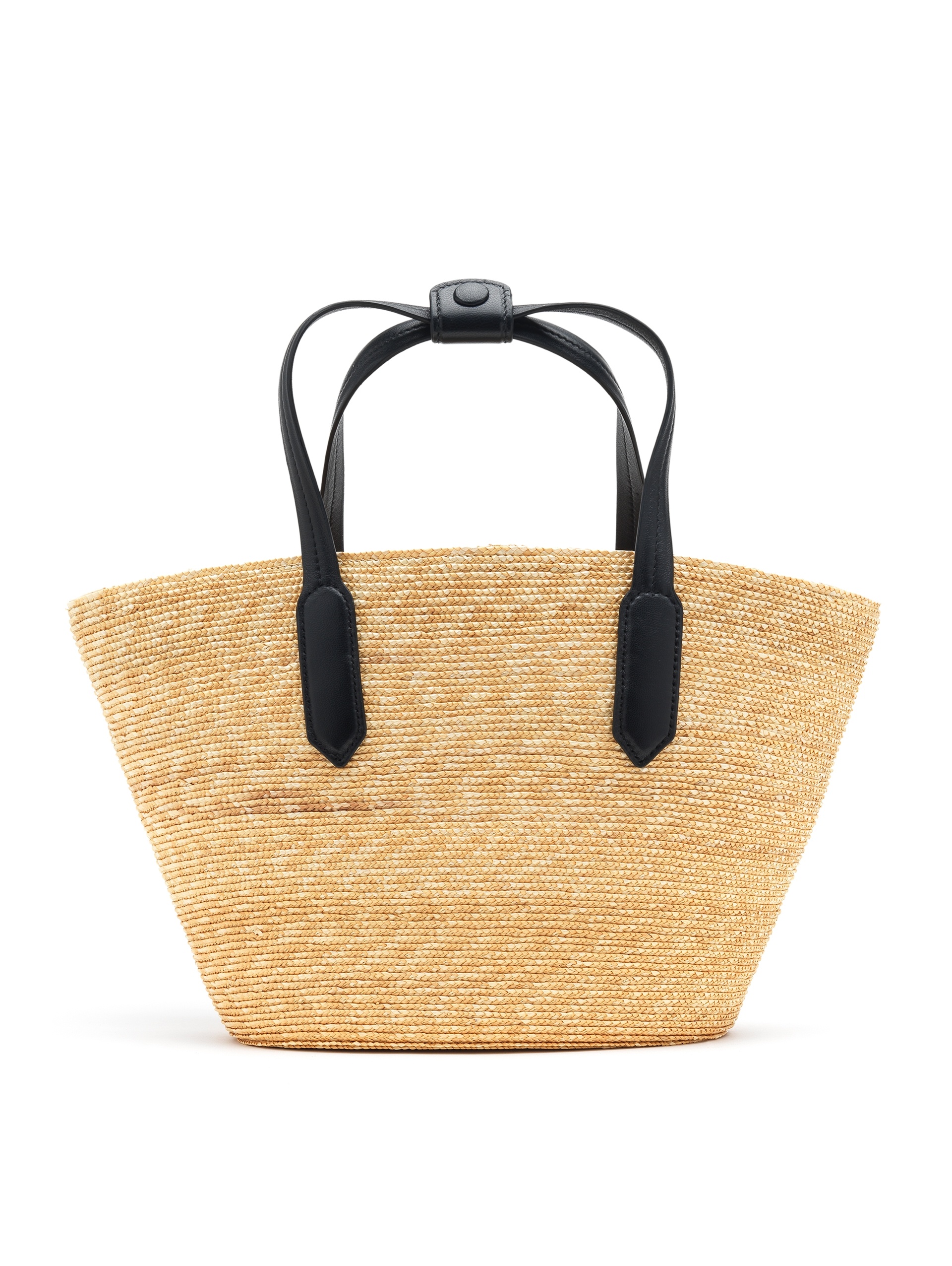 SMALL TULIP RAFFIA TOTE - 3