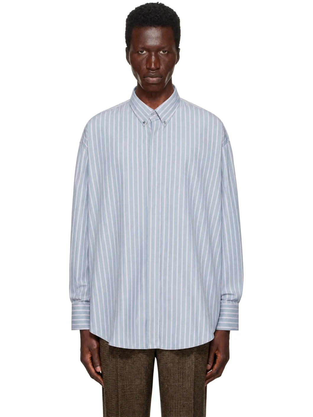 Gray & Pink H1-Oversize Shirt - 1