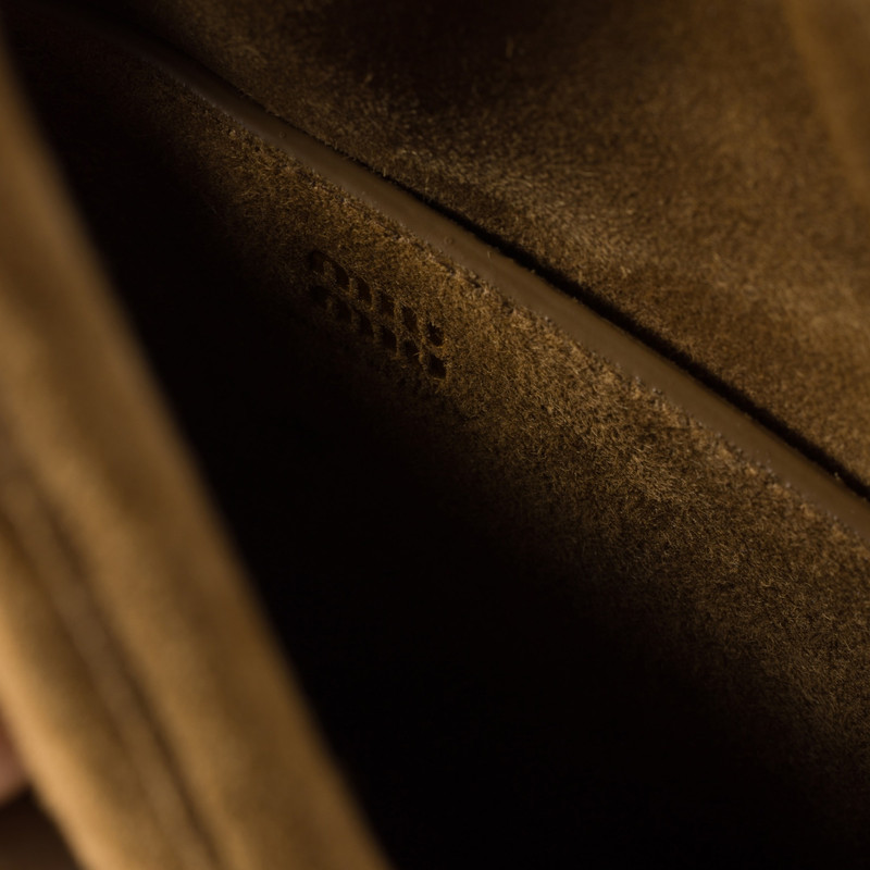 Suede handbag with tassels 4