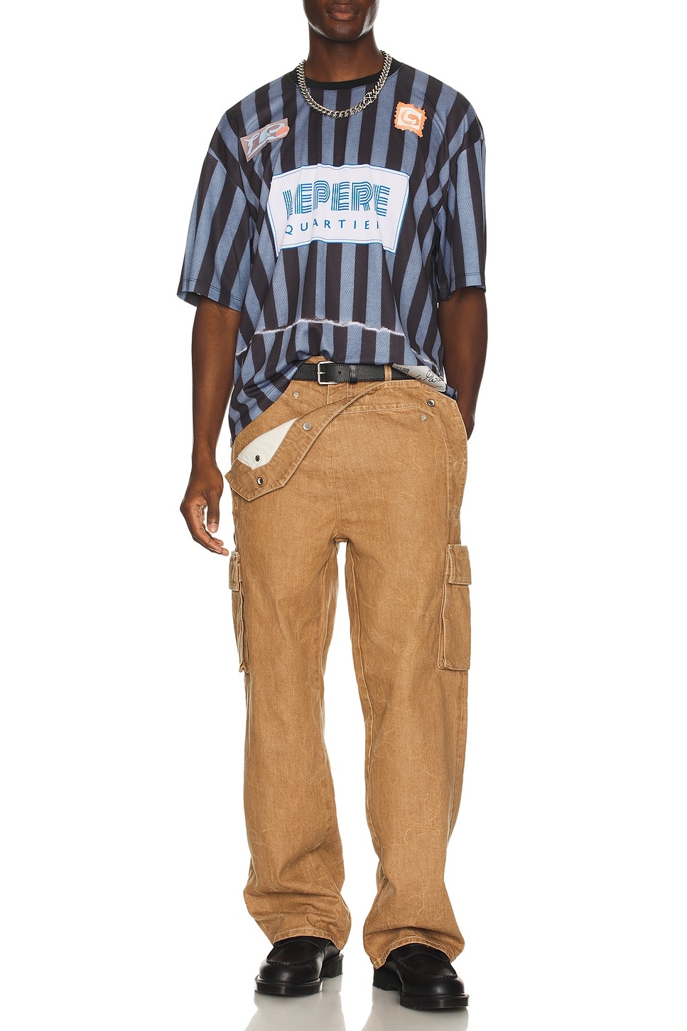 Peek-A-Boo Denim Trouser - 6