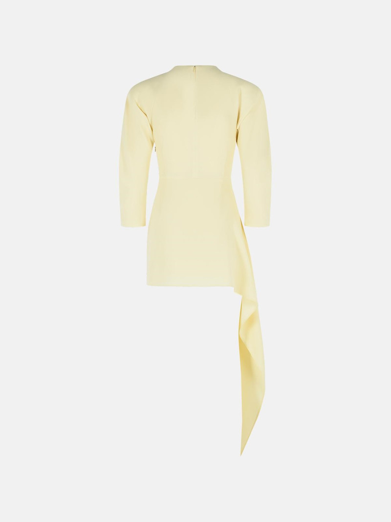 THE ANDAMANE 'AMANDA' CREAM POLYESTER MINI DRESS outlook