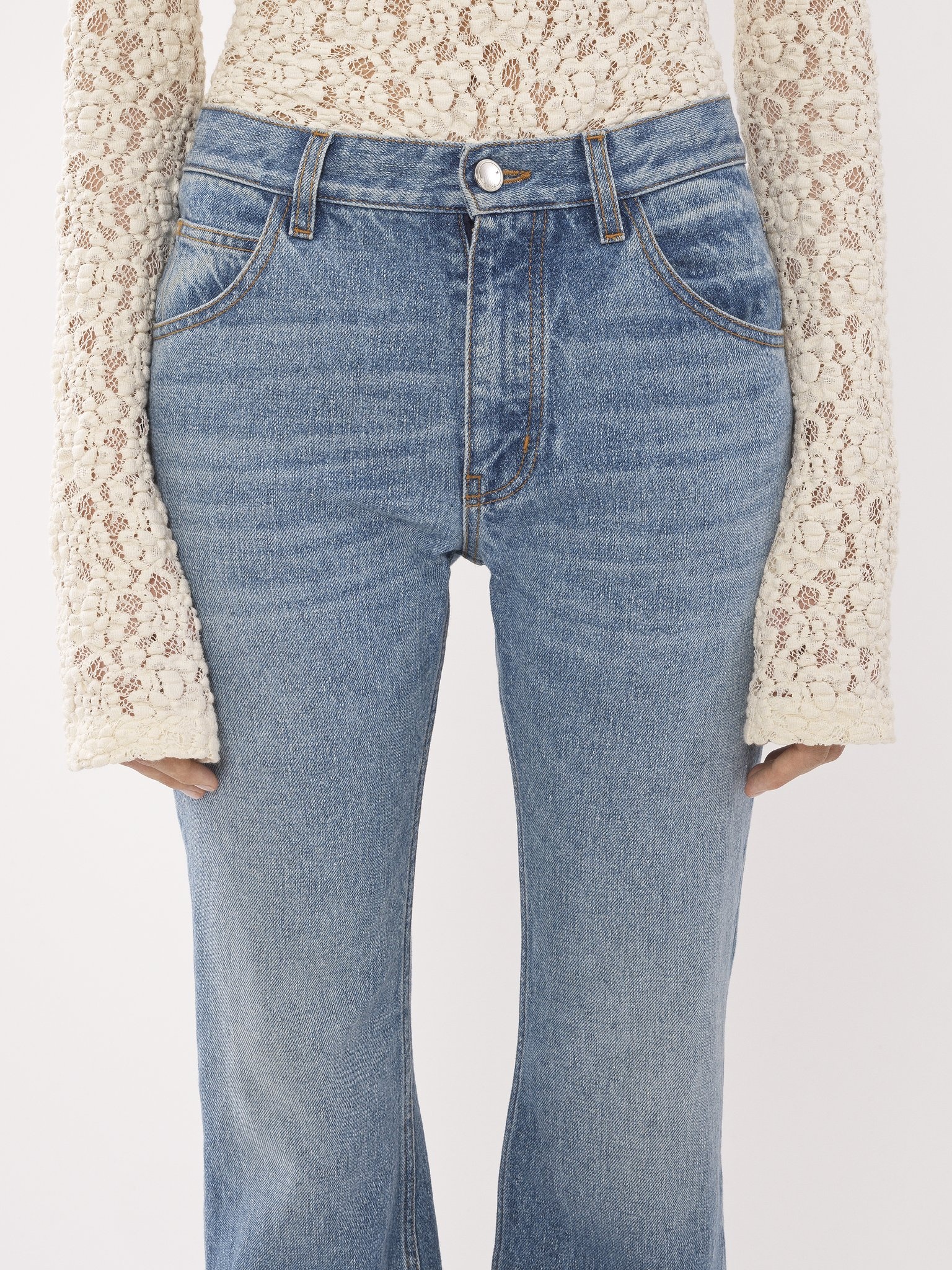 CROPPED STRAIGHT JEANS - 5
