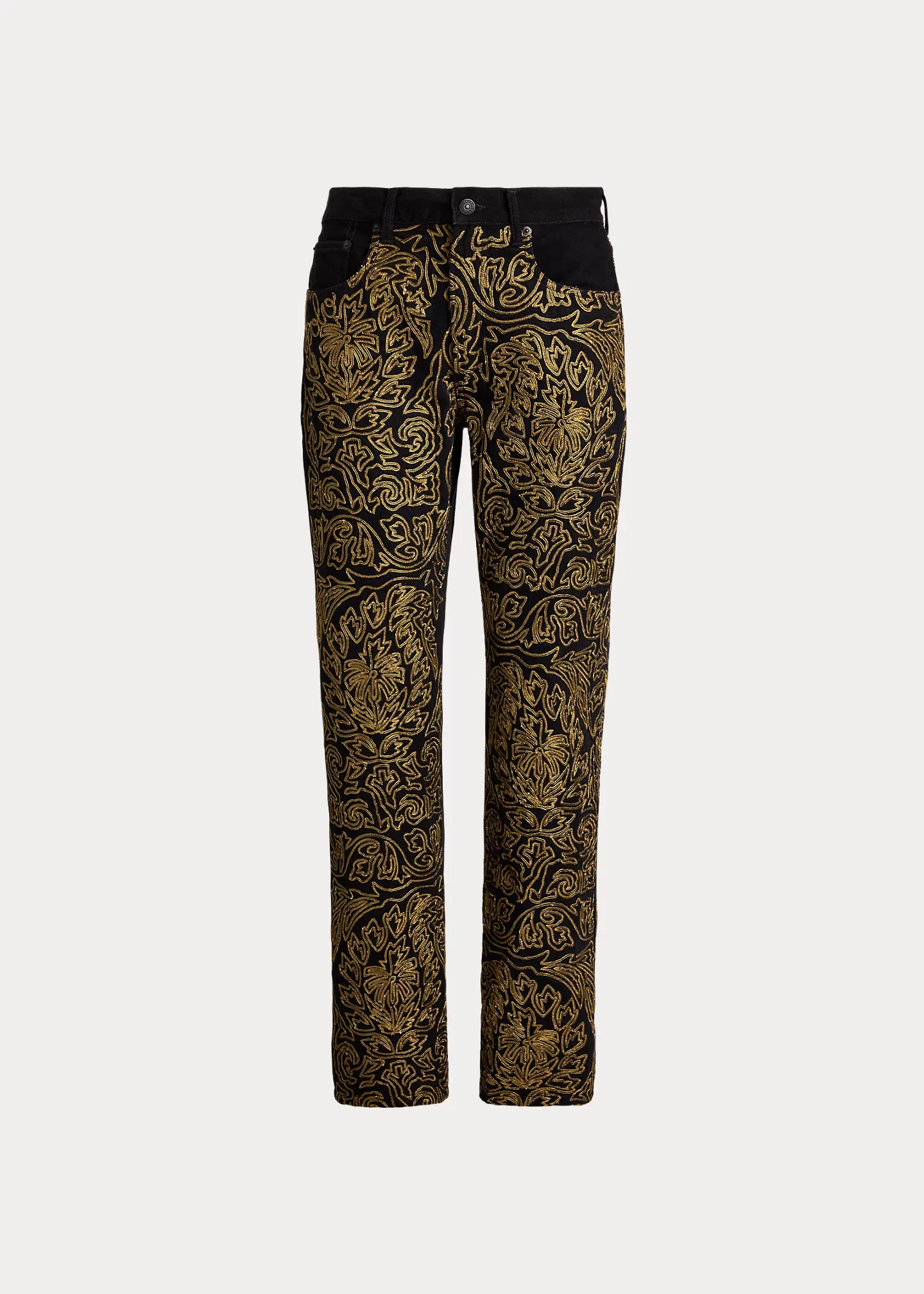 Soutache Relaxed Straight Jean - 1