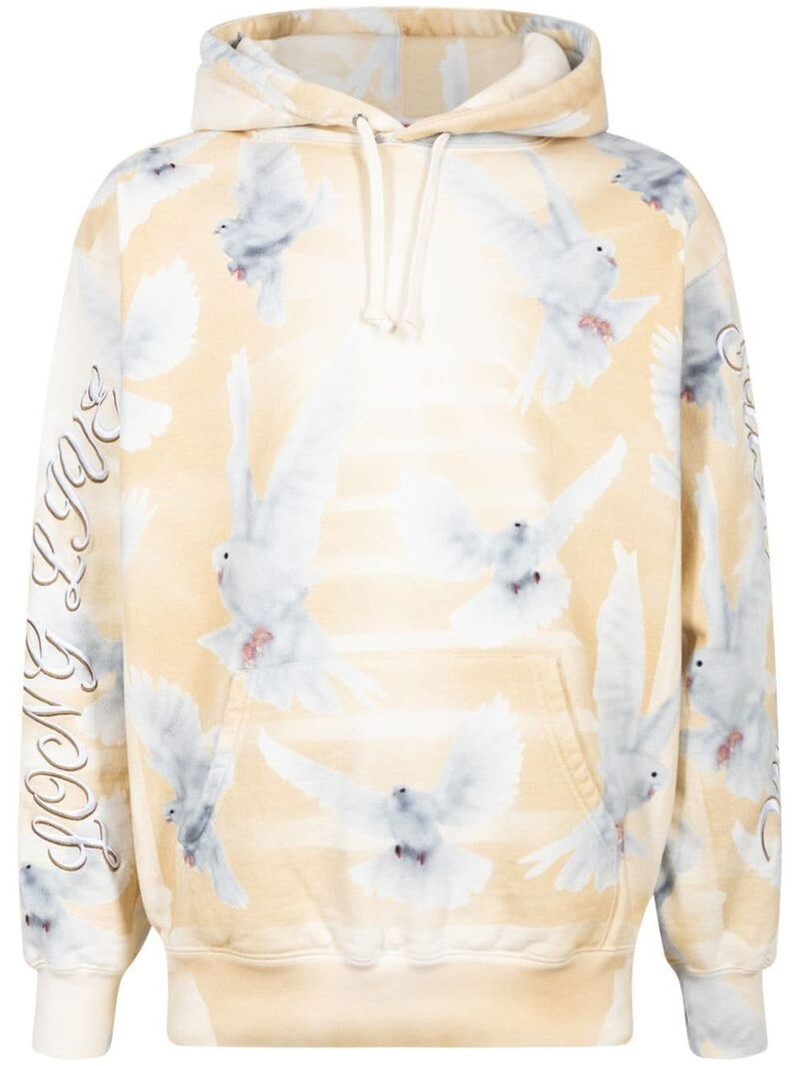 Doves graphic-print hoodie 1
