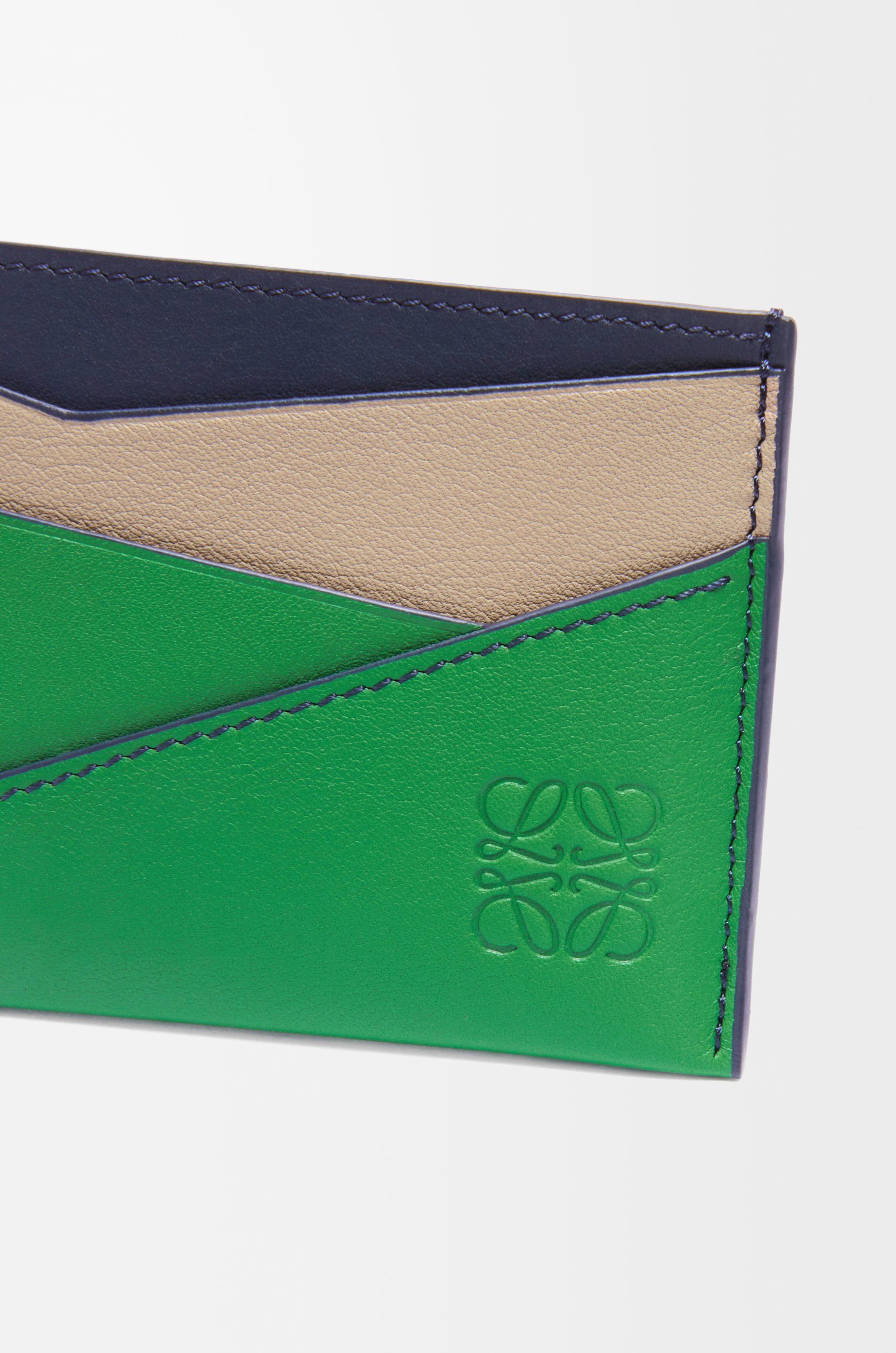 Puzzle plain cardholder in classic calfskin - 4