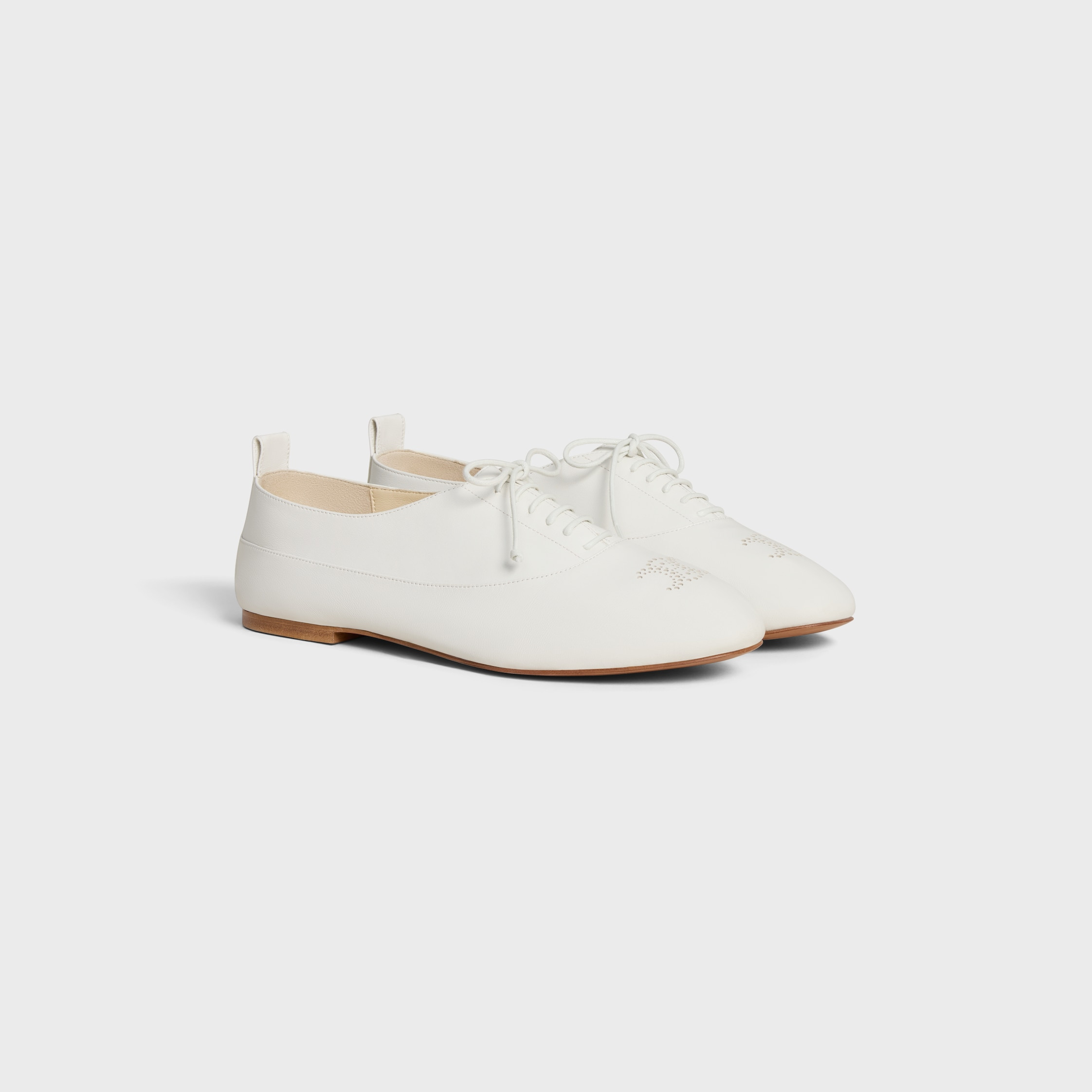 CELINE LISE PERFORATED TRIOMPHE RICHELIEU IN LAMBSKIN - 2
