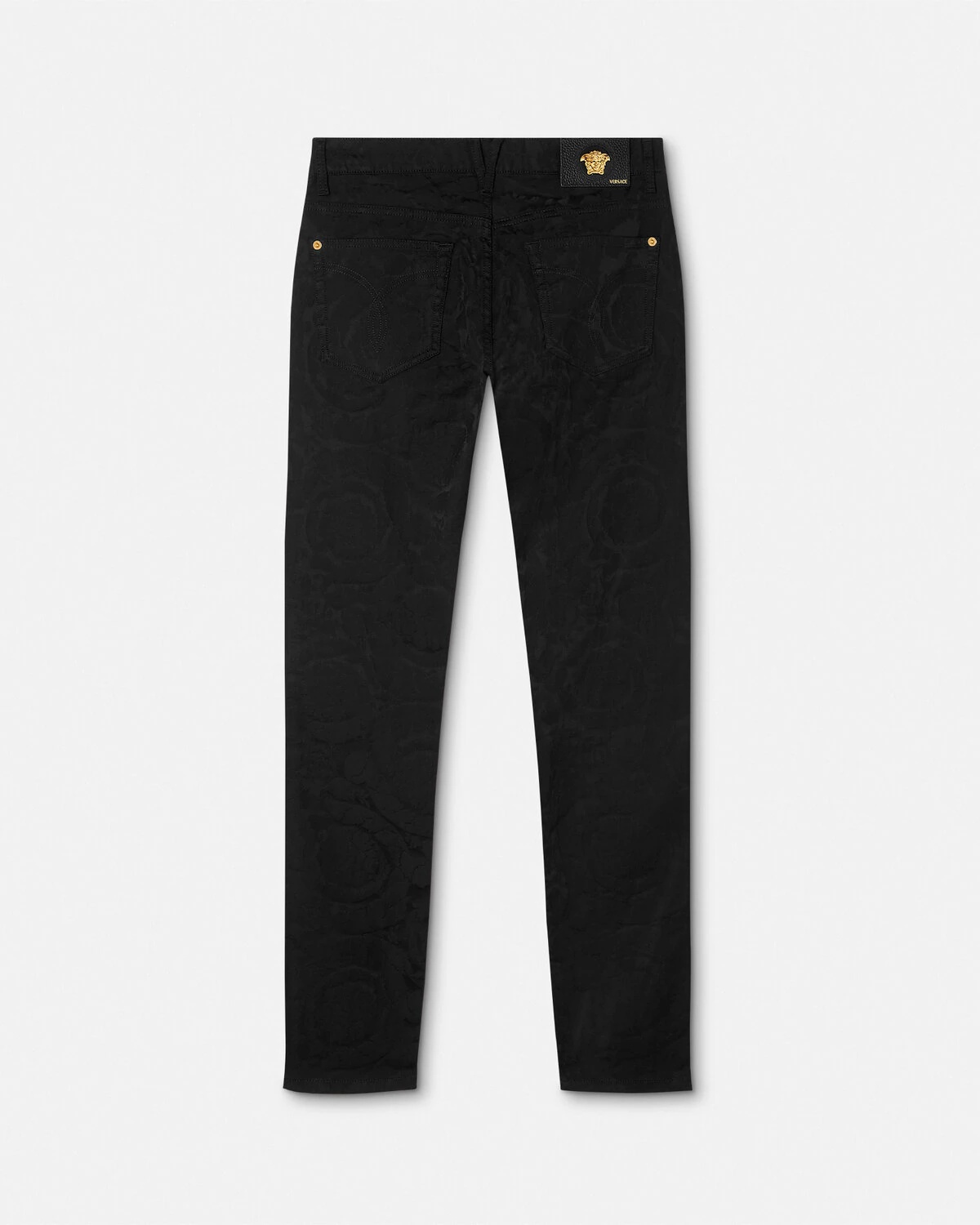 Barocco Jacquard Slim-Fit Jeans - 3