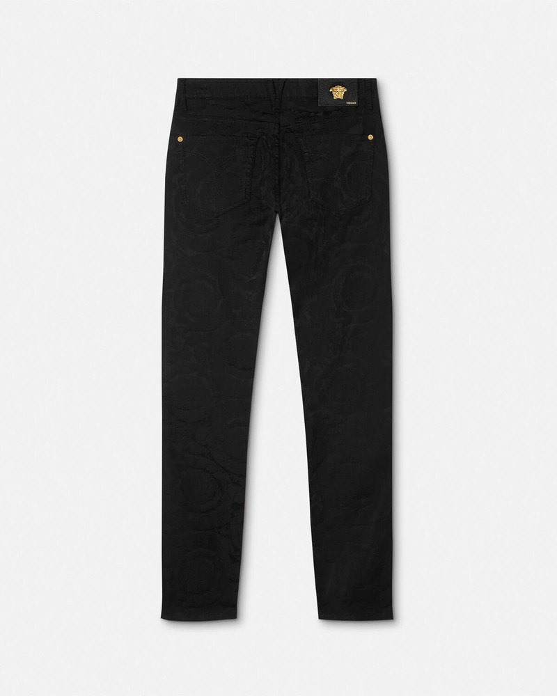 Barocco Jacquard Slim-Fit Jeans 3
