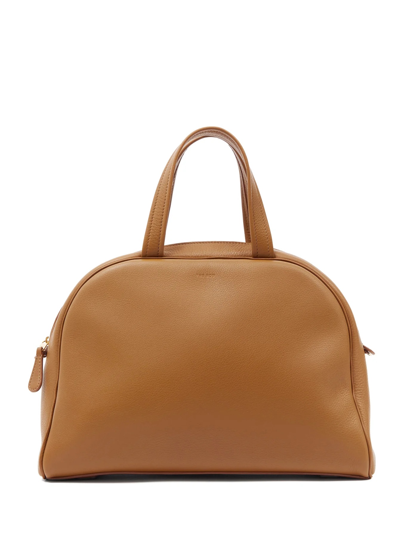 Grained-leather bowling bag - 1