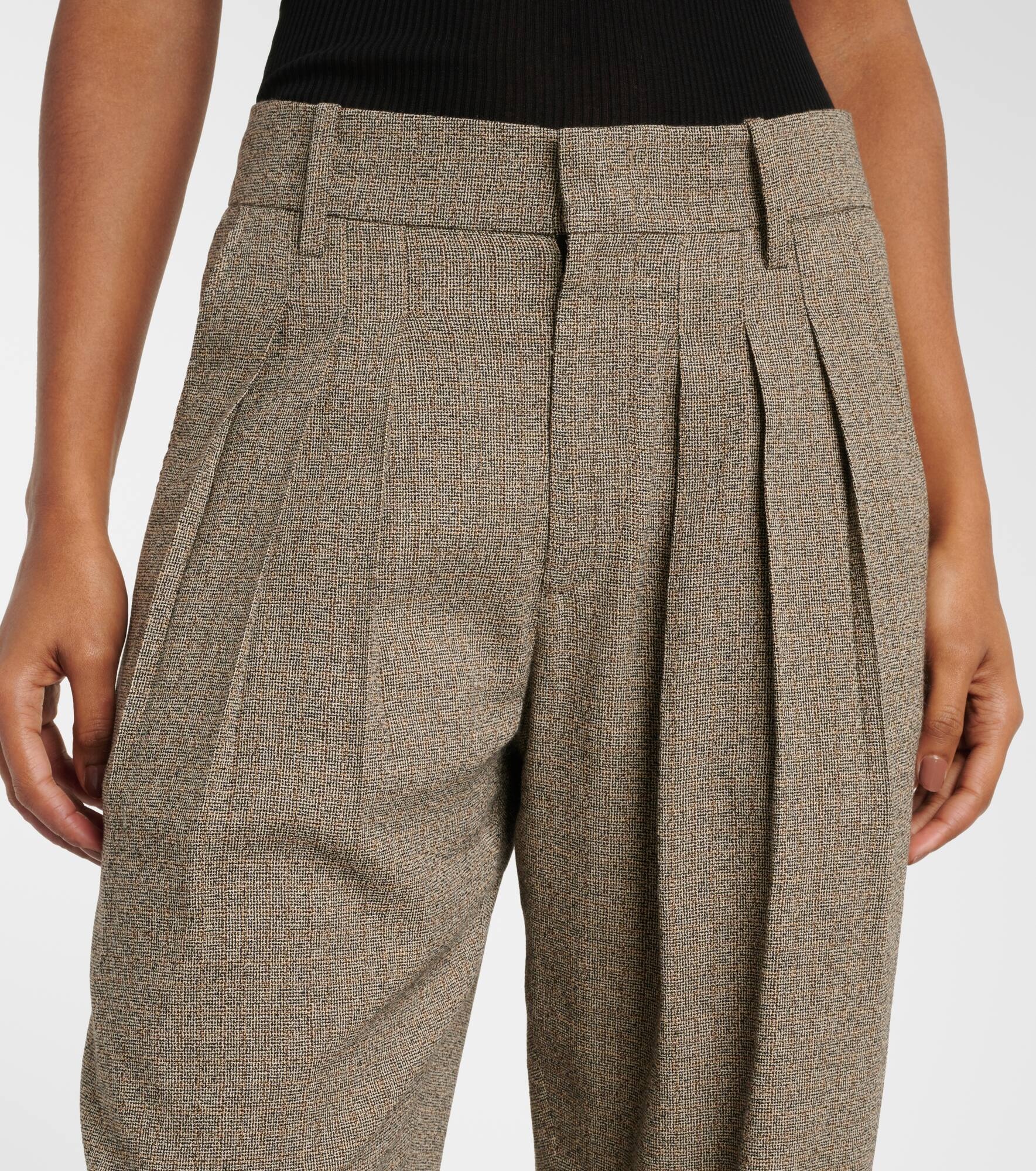Iwena cotton-blend tapered pants - 4