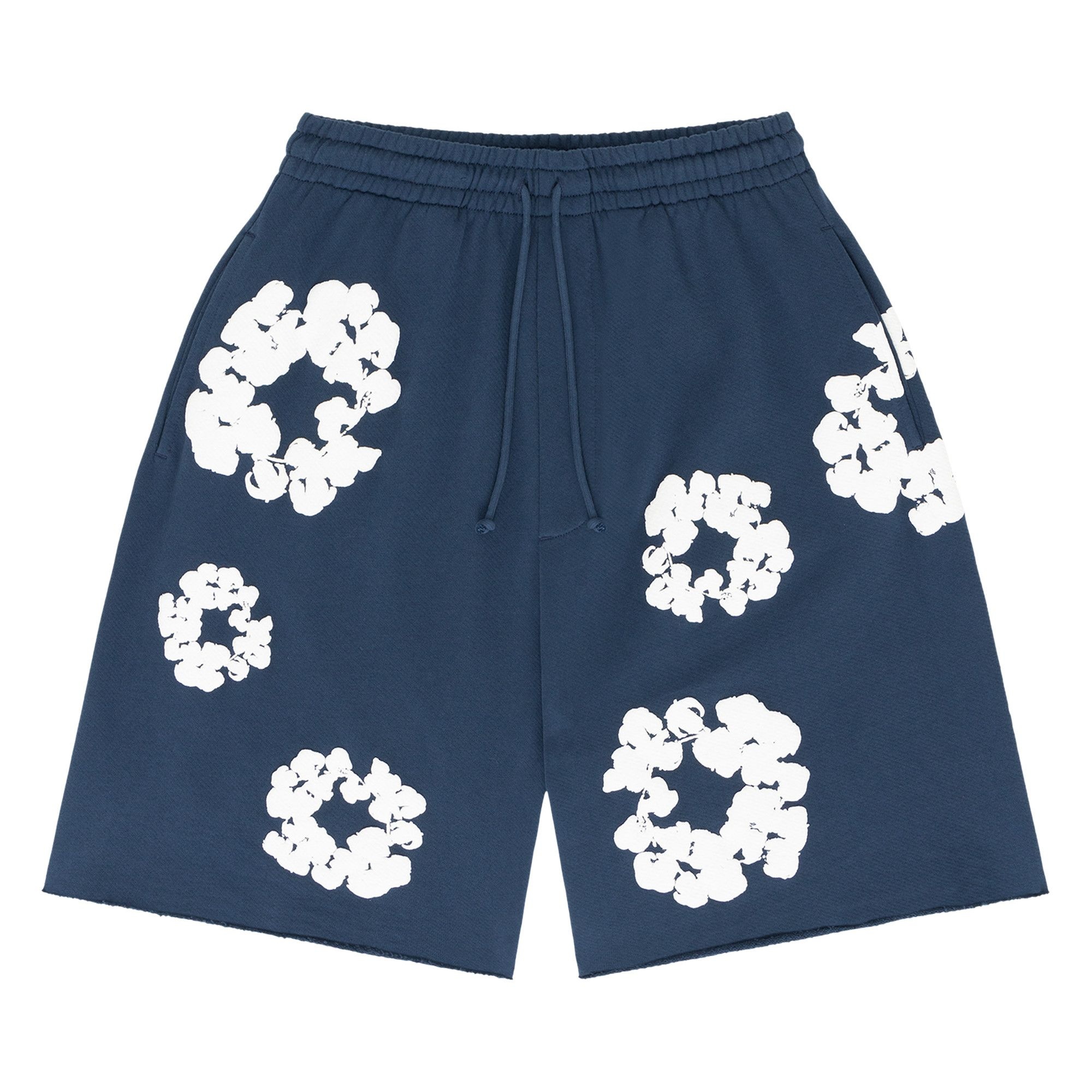 Denim Tears The Cotton Wreath Shorts 'Navy' - 1