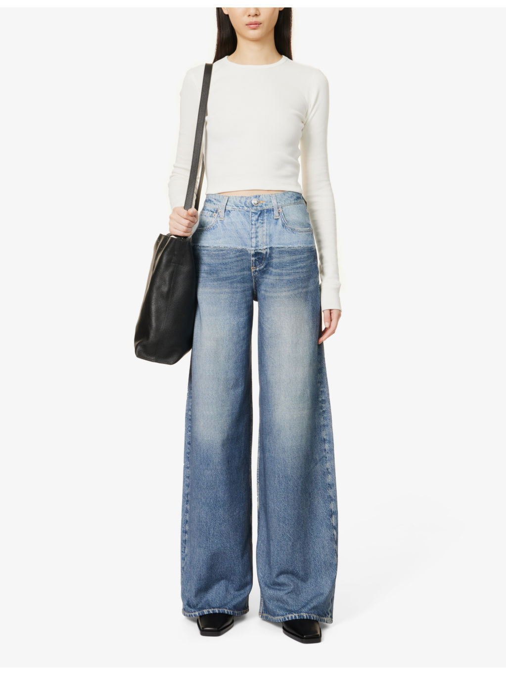 Miramar Sofie wide-leg mid-rise cotton-jersey trousers - 2