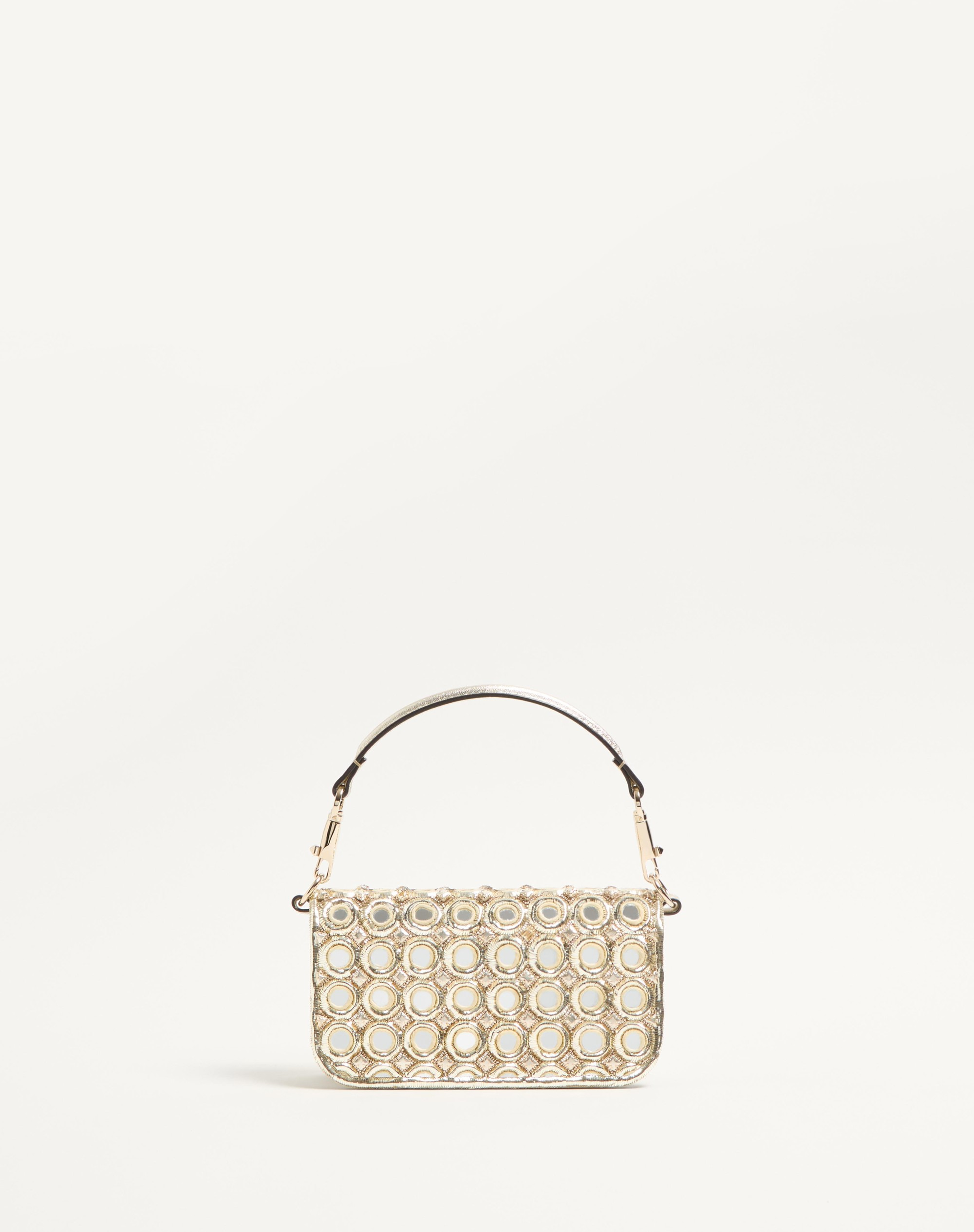 VALENTINO GARAVANI LOCÒ SMALL SHOULDER BAG EMBROIDERED WITH JEWEL LOGO - 5