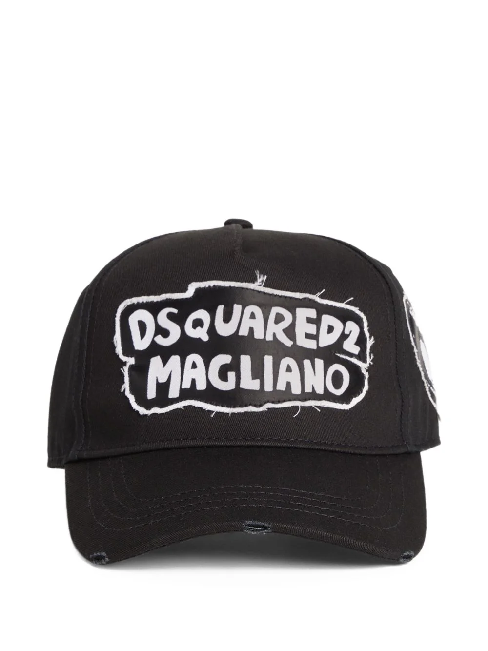 slogan-print baseball cap - 1