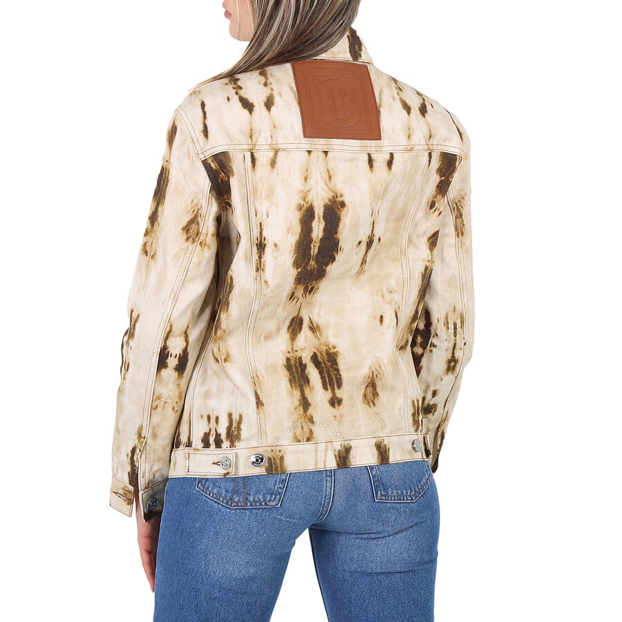 Burberry Prestwick Bleached Denim Monogram Motif Jacket - 3