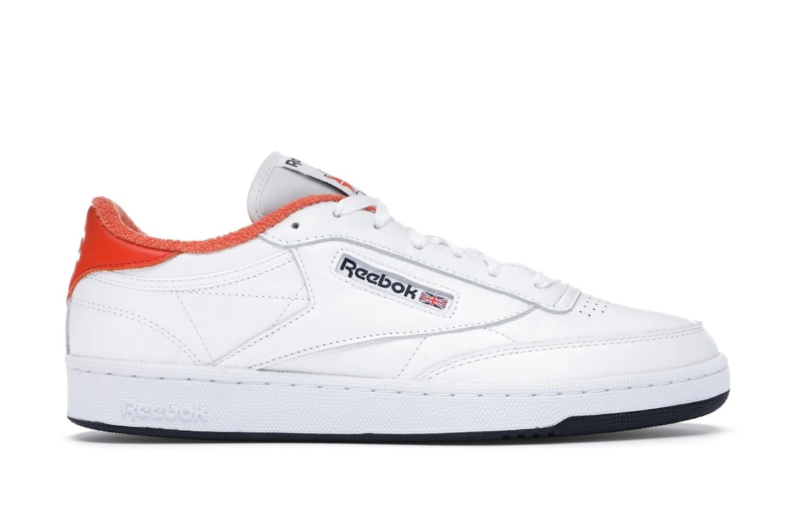 Reebok Club C 85 Eric Emanuel White Orange Navy - 1