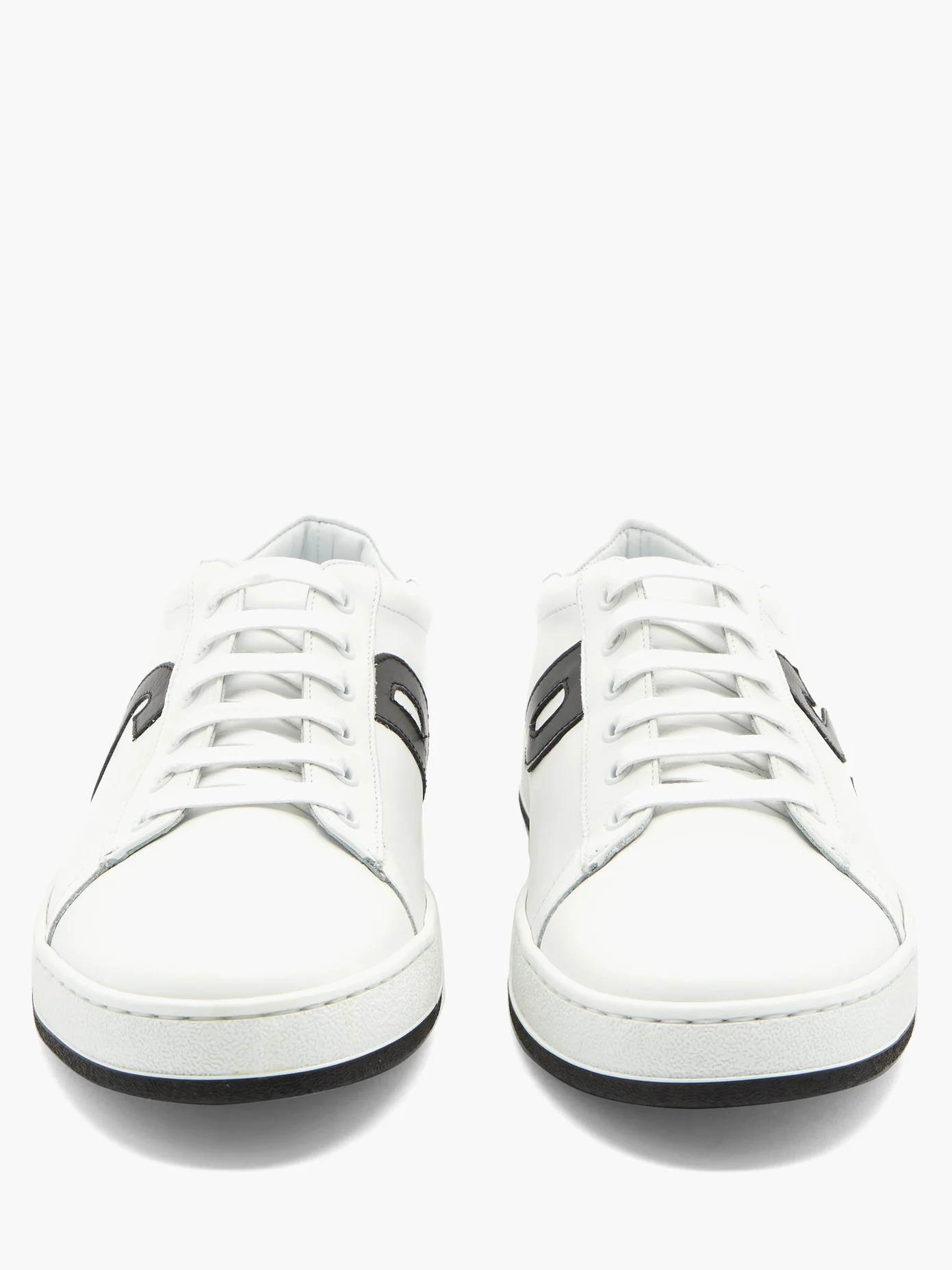 Hassler logo-appliqué leather trainers - 5