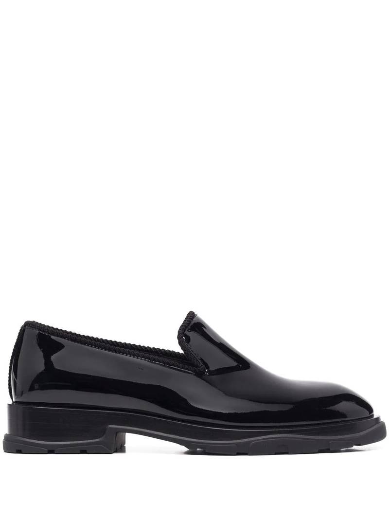 high-shine round-toe loafers 1