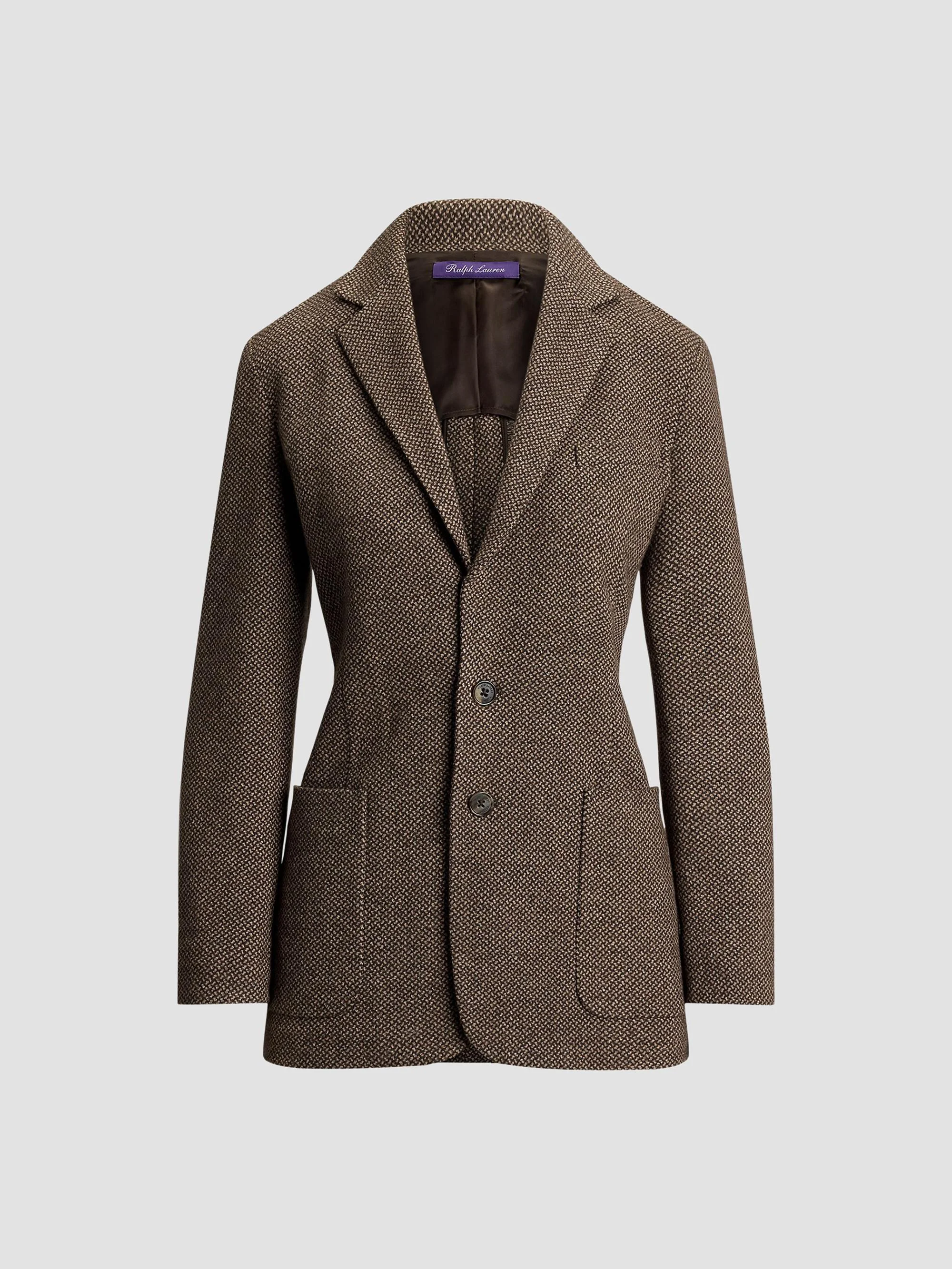 Women's Hailey Broken Twill Jersey Blazer - Porcini Honey Multi - 1