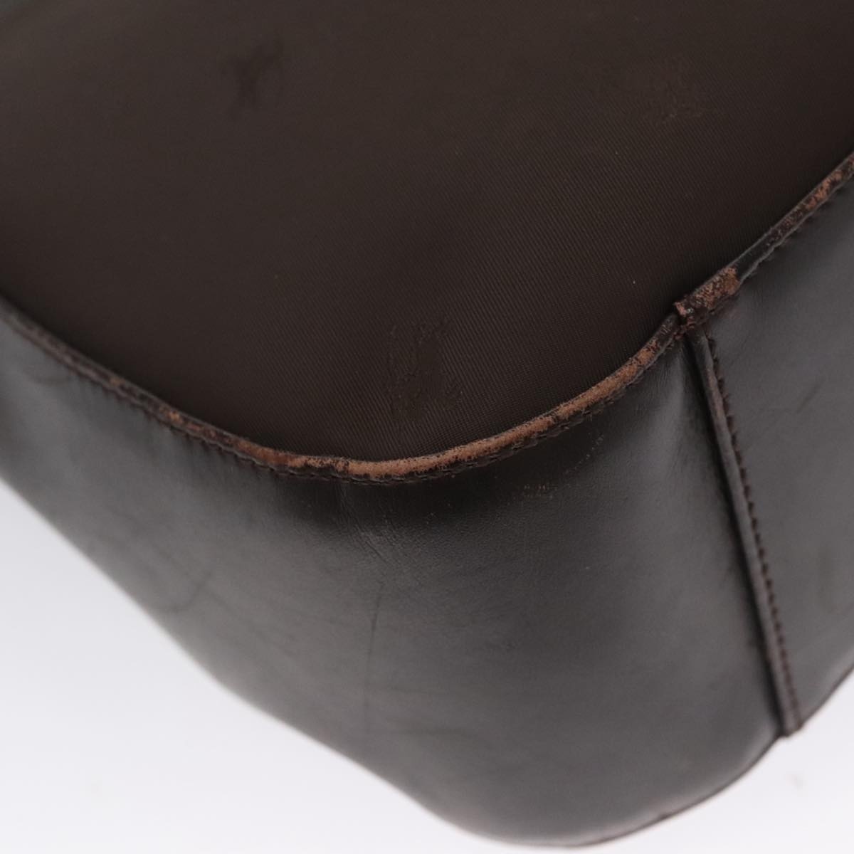 Burberry Shoulder Bag Nylon Leather Brown - 15
