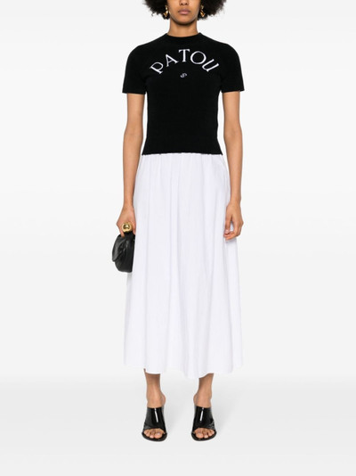 PATOU jacquard-logo knitted top outlook
