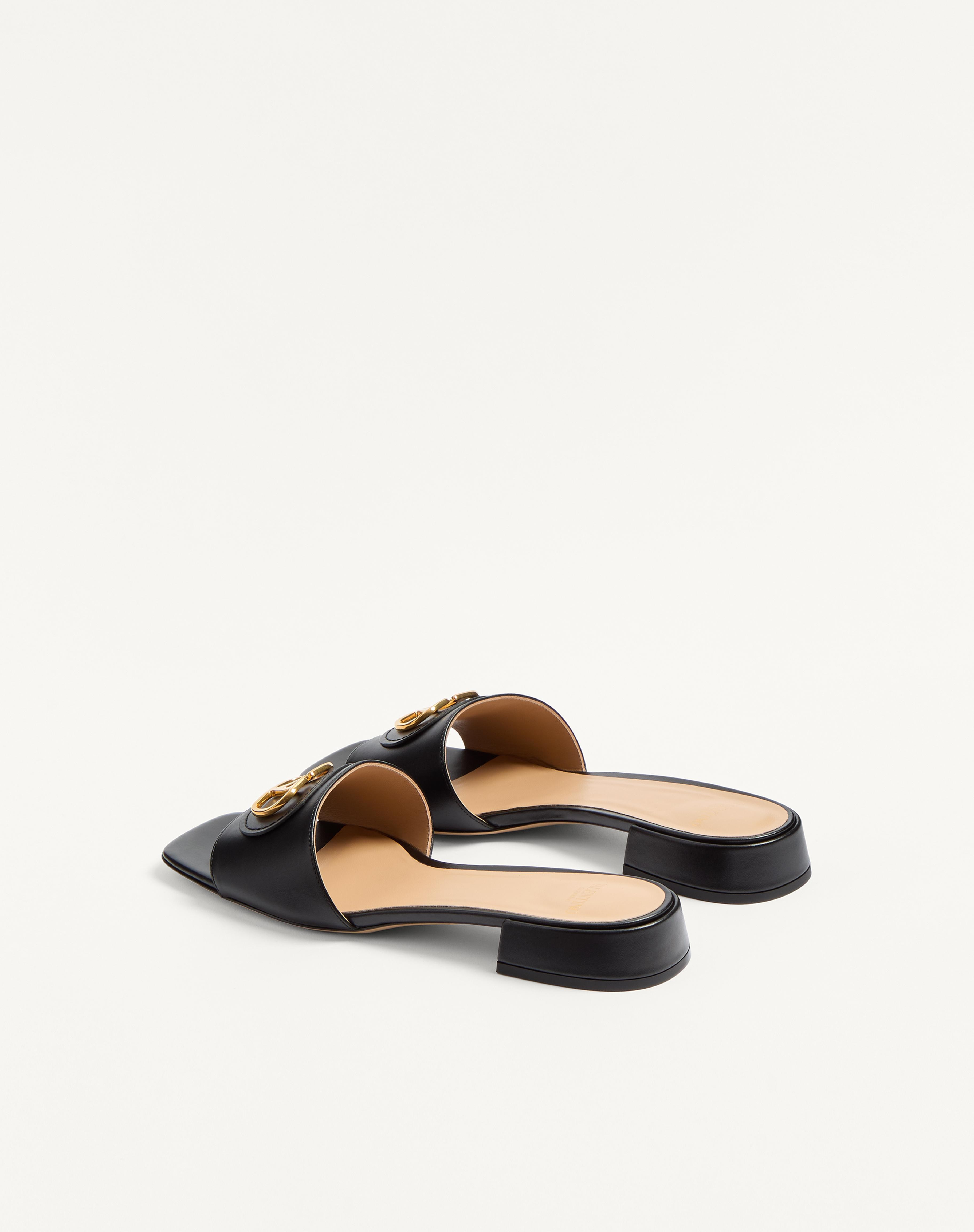 VLOGO SIGNATURE SLIDE SANDAL IN CALFSKIN 20MM - 4