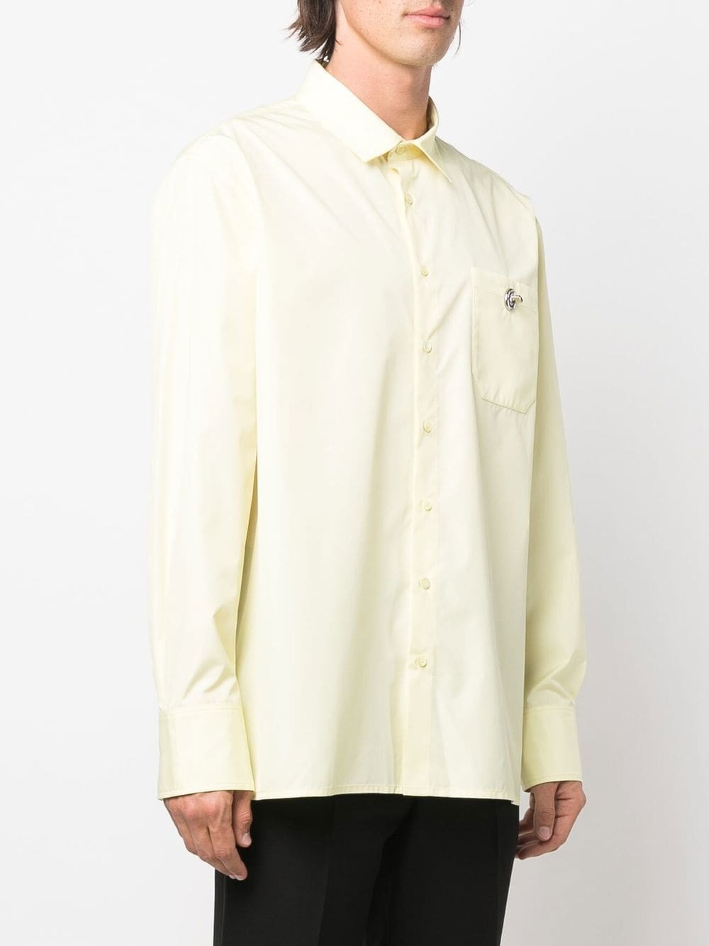 plain long-sleeve shirt - 3