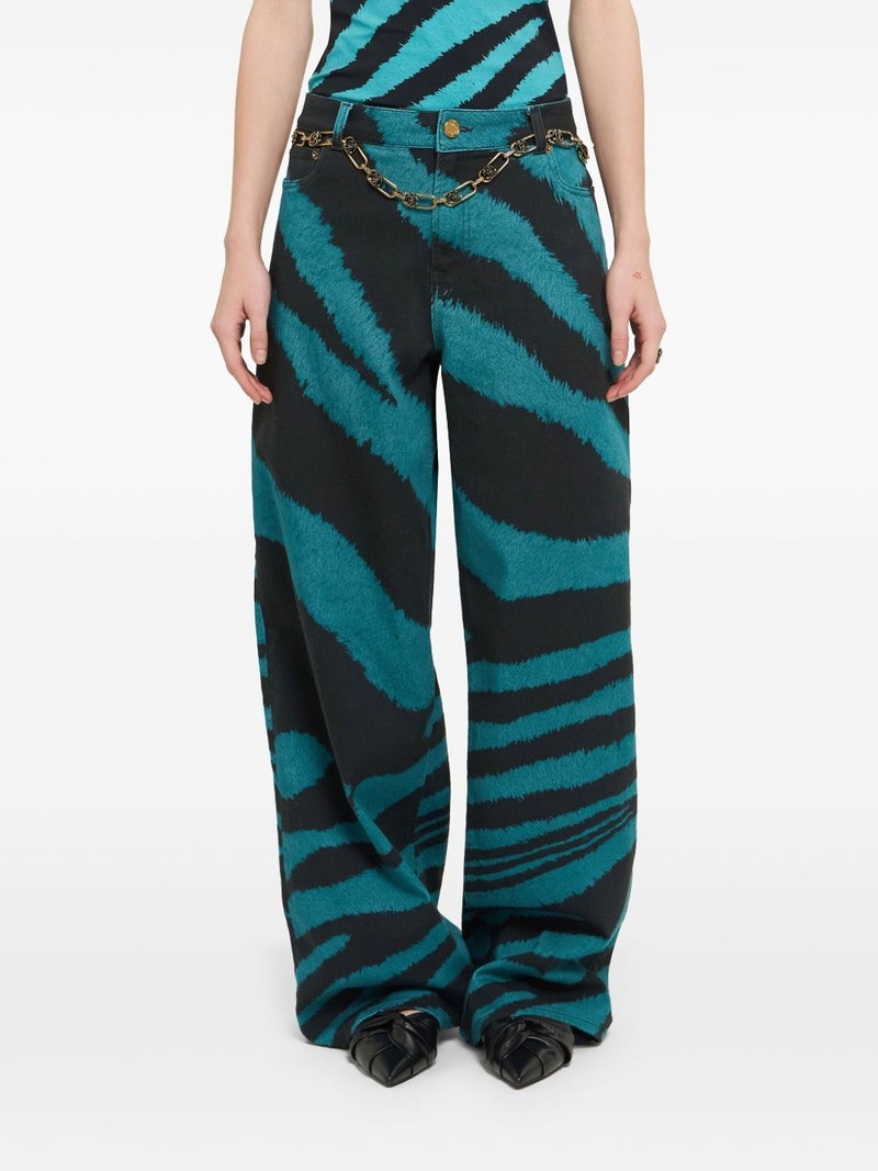 Roberto Cavalli Zebra Tribute-print trousers outlook