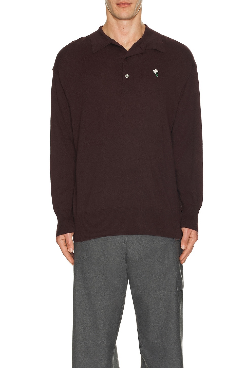 Long Sleeve Polo Shirt - 4