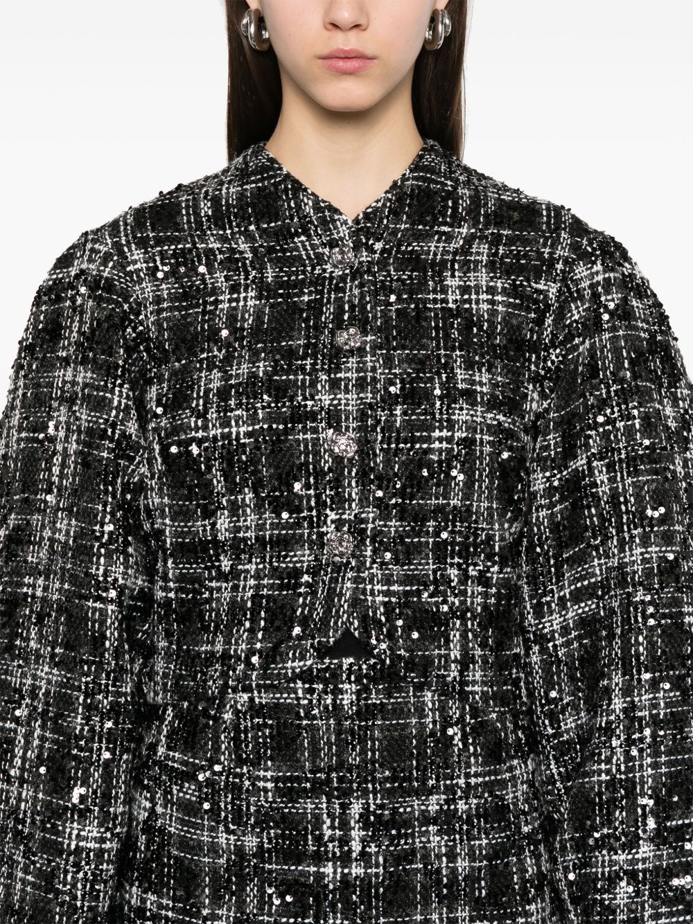 bouclé jacket - 5