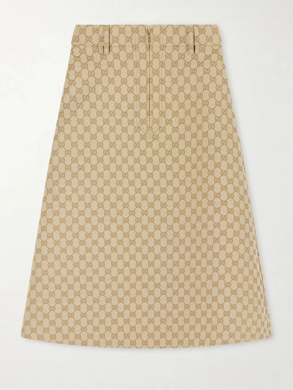 Canvas-jacquard Skirt - 1
