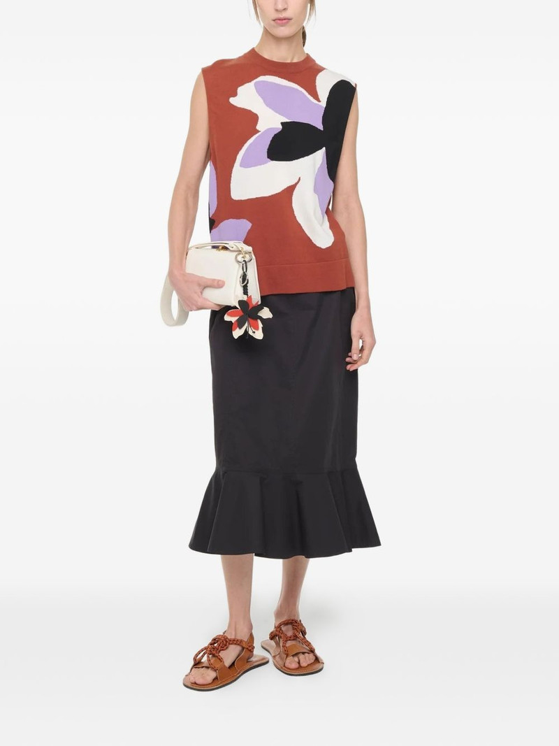 Plan C Plan C flower intarsia-knit vest outlook