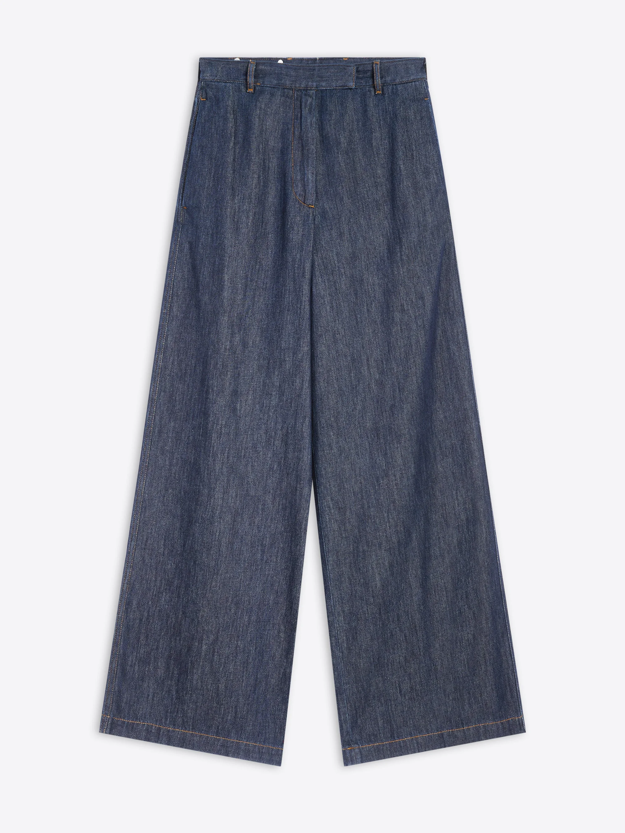 WIDE LEG DENIM PANTS - 1