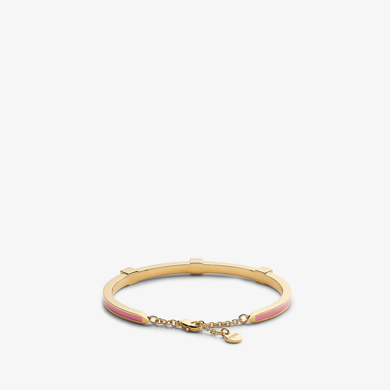 FENDI Forever Fendi bracelet Pink and gold-colored metal bracelet outlook