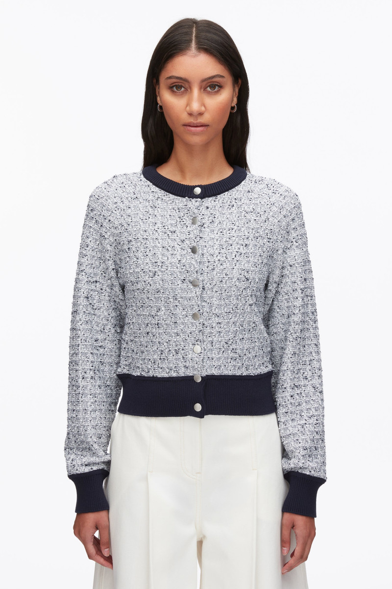 Crew Neck Raglan Cardigan 3