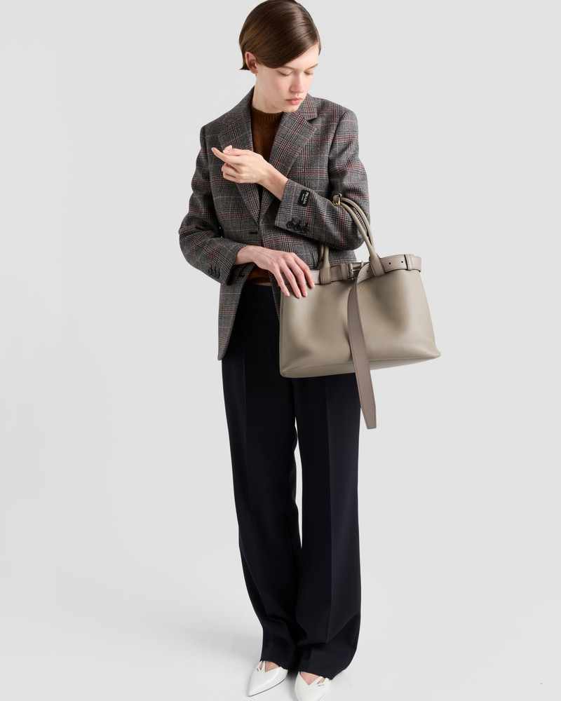 Prada Prada Buckle large leather handbag with belt outlook