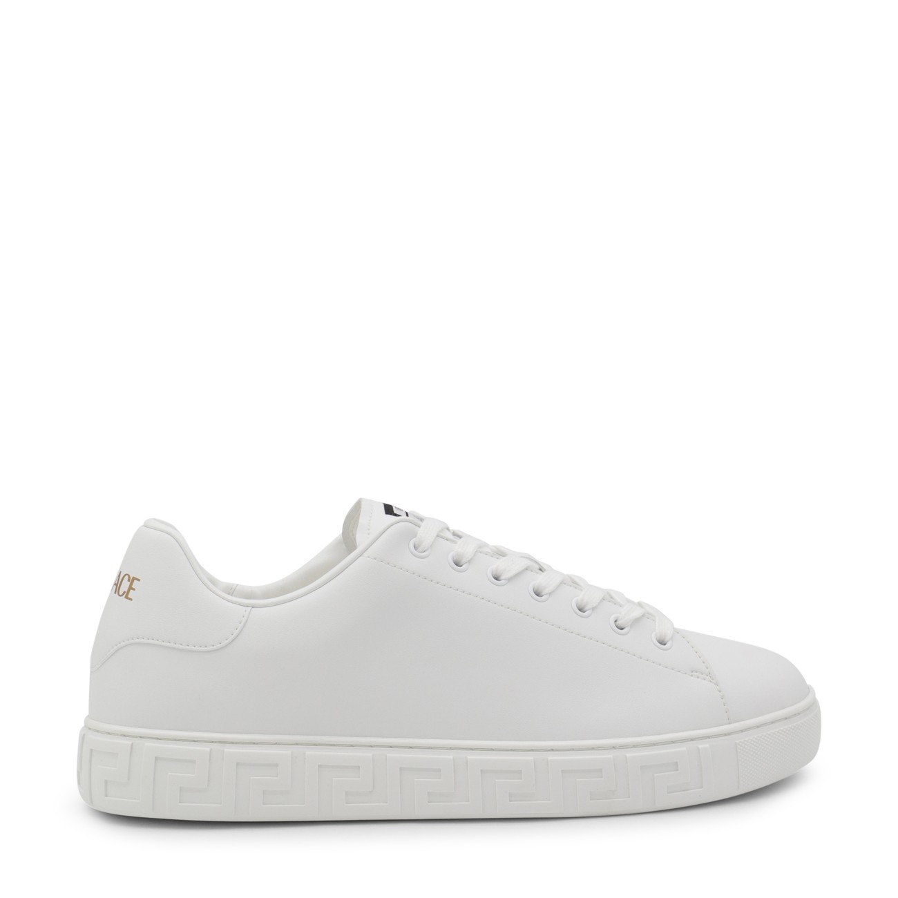 white leather sneakers - 1