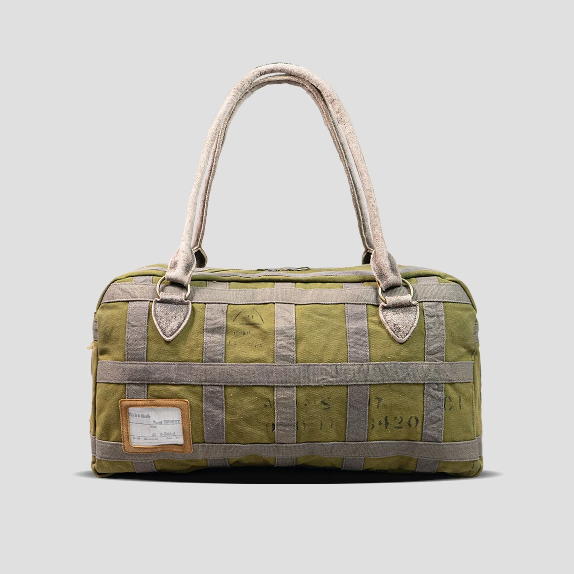 #4 ARMY CANVAS TATTERSALL CARGO BAG - 1