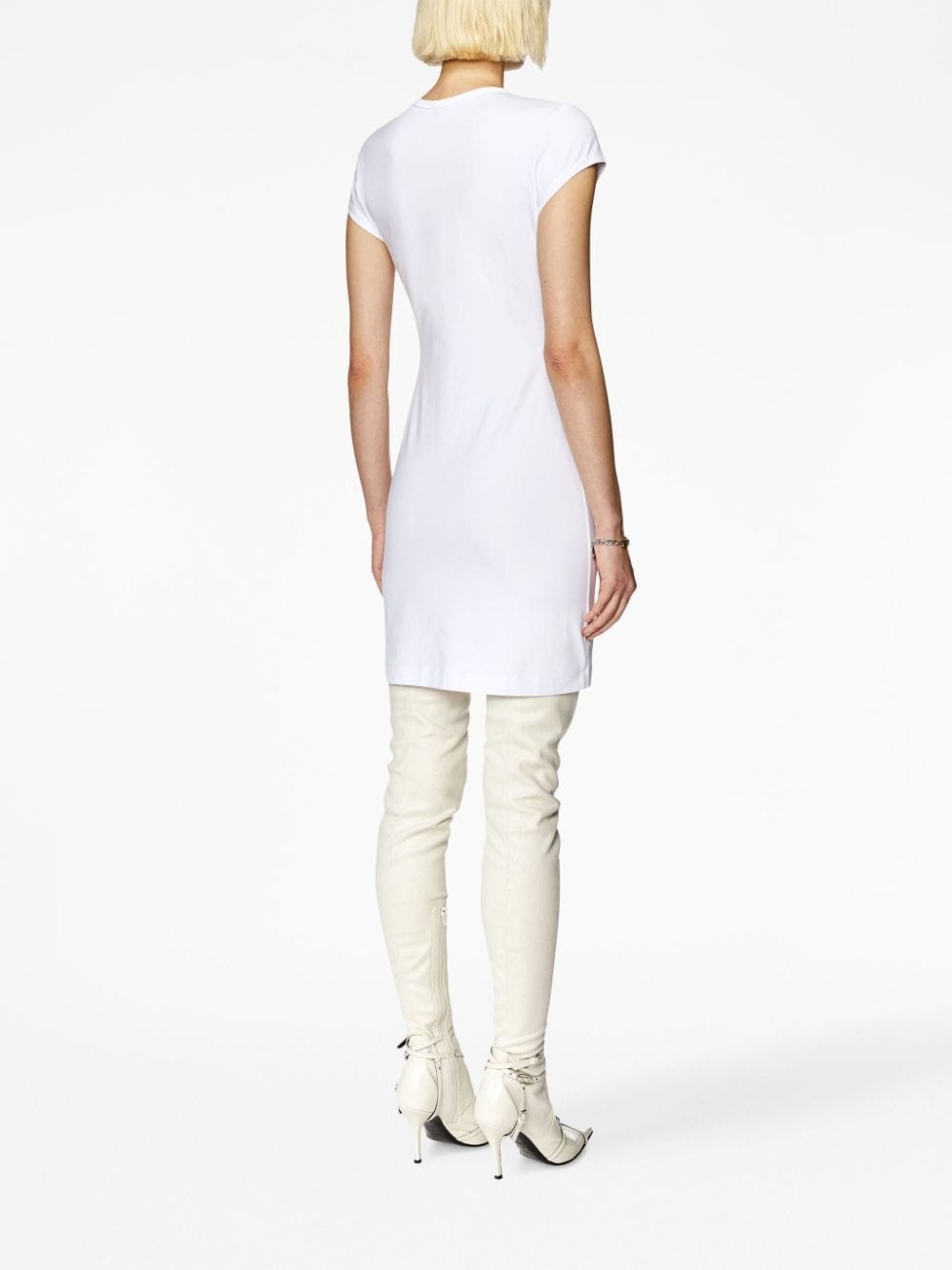 logo-patch mini dress - 3