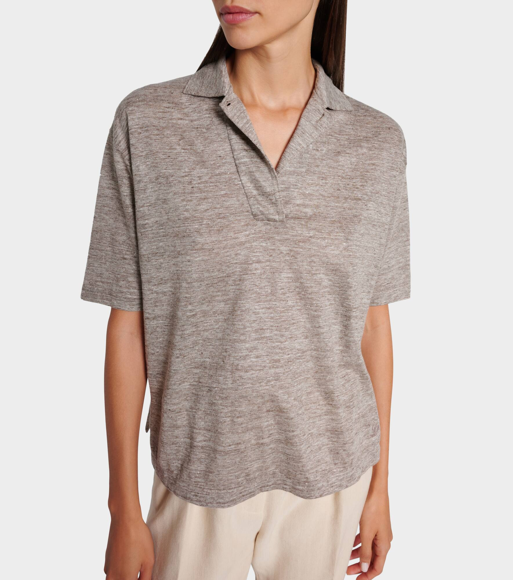 Gargano linen polo shirt - 4