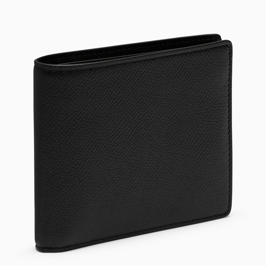 Black leather bi-fold wallet - 1